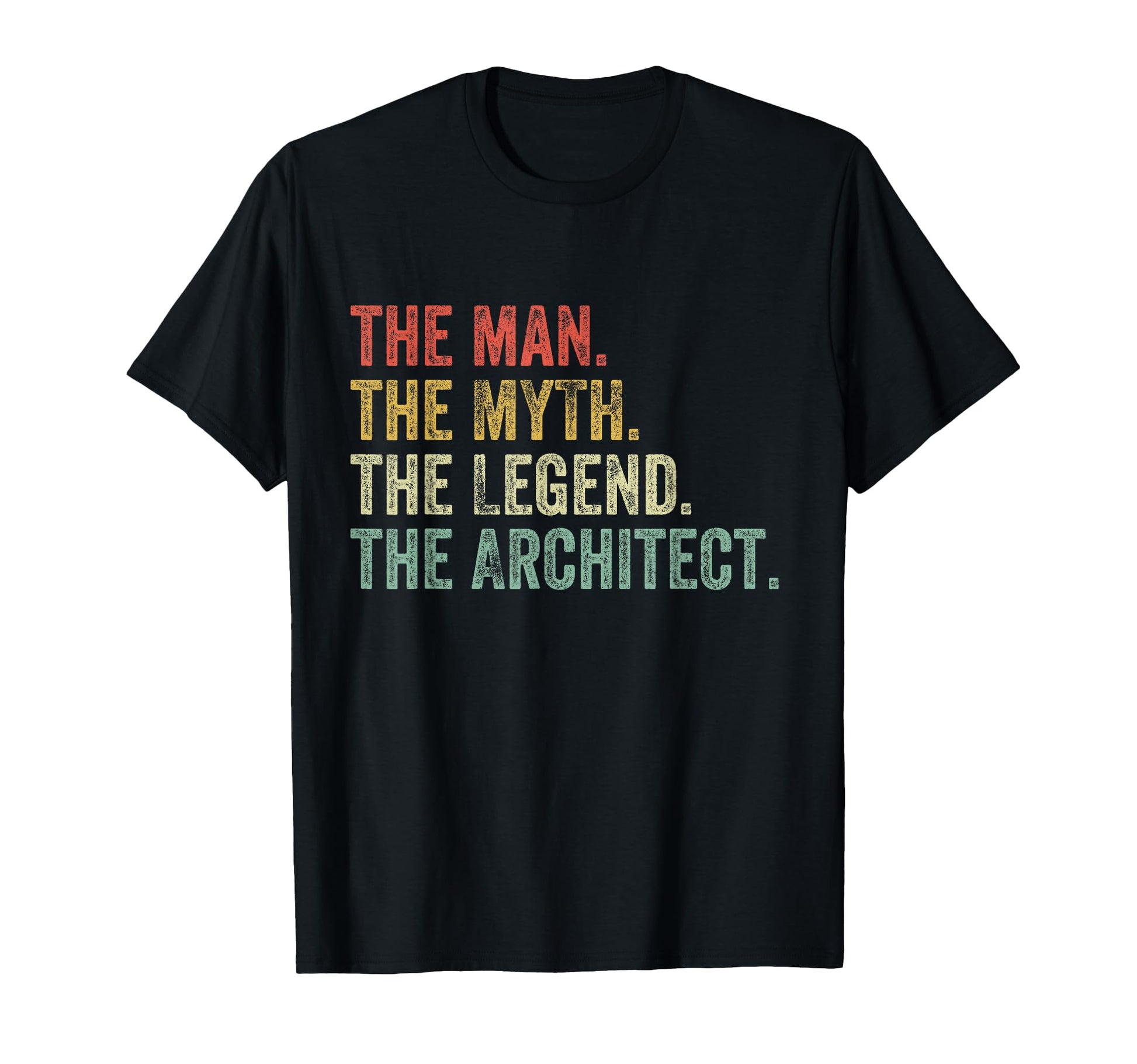 Myth Legend Architect Dad Funny T-Shirt - Aesthetic Graphic for Adults - T-Shirt, Sweatshirt, Hoodie