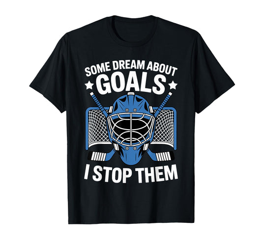Best Hockey Goalie Art Ice Hockey T-Shirt - Custom Art Print for Adults - T-Shirt, Sweatshirt, Hoodie