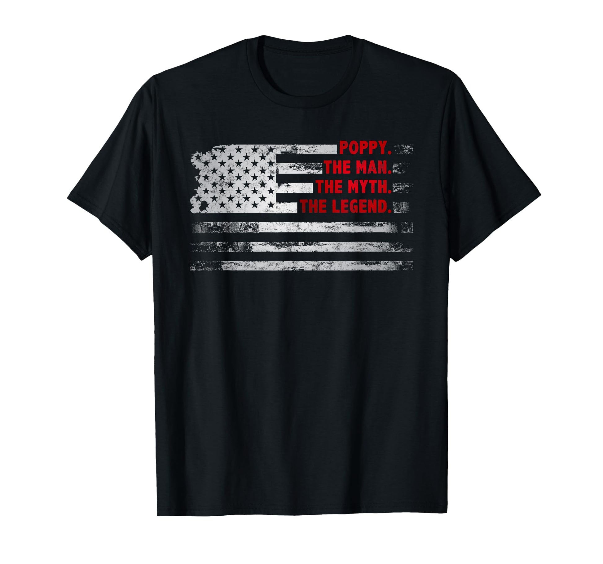 Poppy Myth Legend American Usa Flag T-Shirt - Custom Art Print Men Women - T-Shirt, Sweatshirt, Hoodie