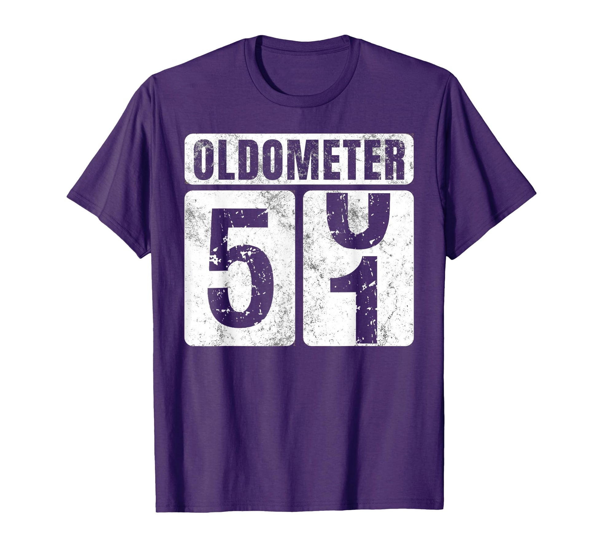 Oldometer 51 Funny 51St Birthday Gift T-Shirt - Unique Graphic for Adults - T-Shirt, Sweatshirt, Hoodie