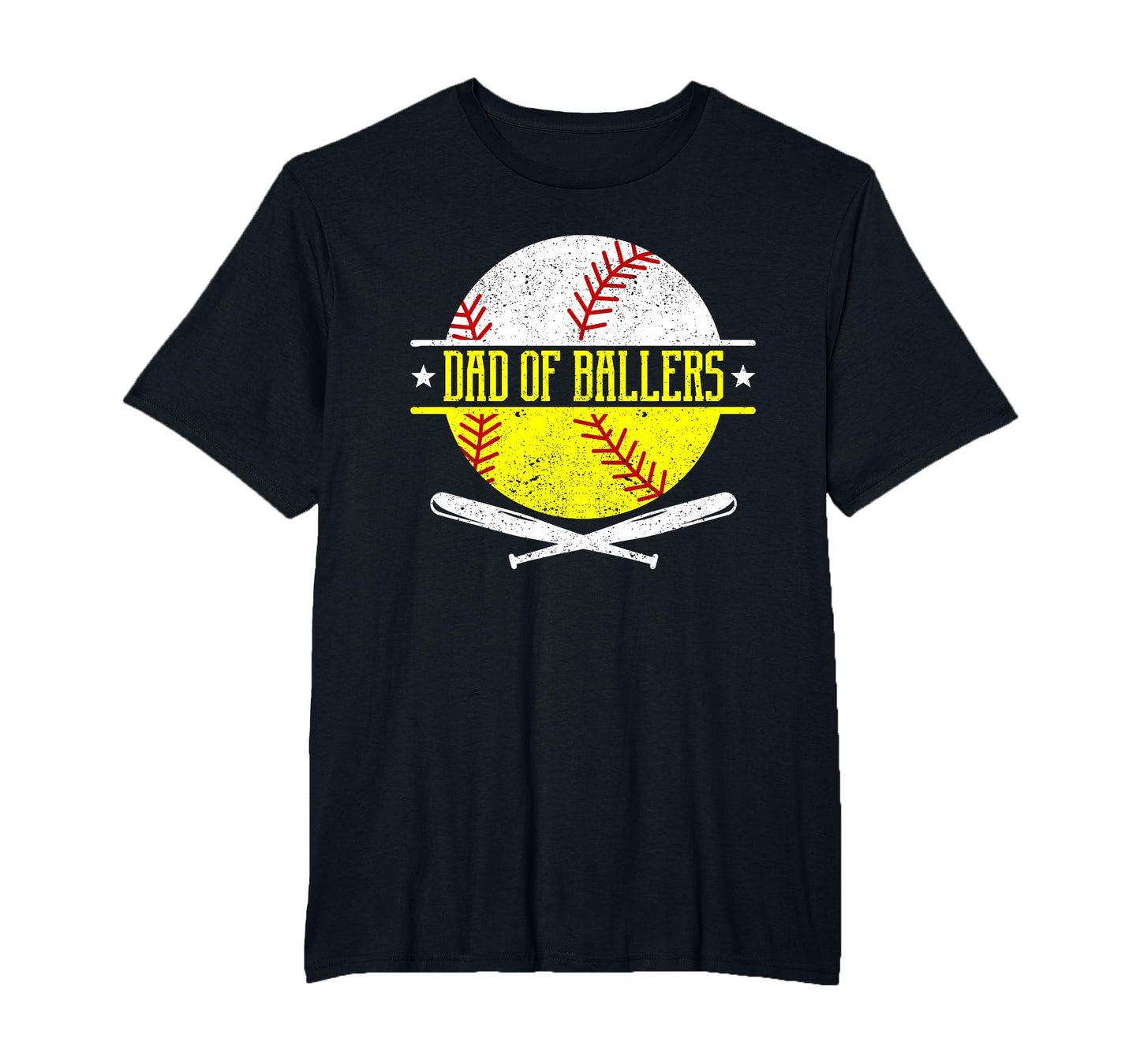 Dad Ballers Funny Dad Baseball T-Shirt - Casual Everyday Wear for Adults - T-Shirt, Sweatshirt, Hoodie