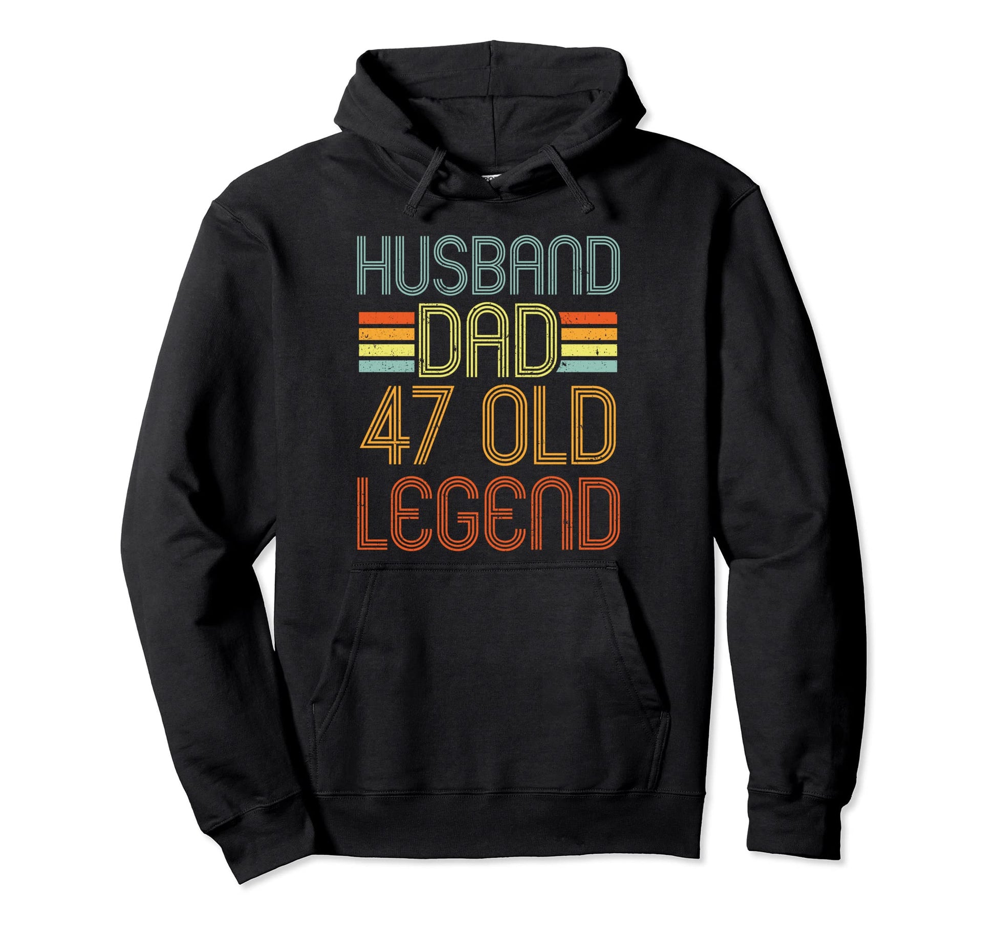Husband Dad Legend 47Th Birthday 47 Year Hoodie - Unique Graphic Unisex - T-Shirt, Sweatshirt, Hoodie