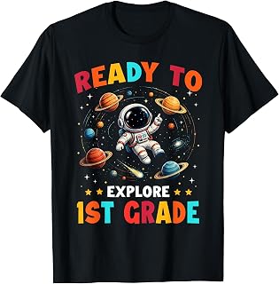 Ready to Explore 1st Grade Astronaut Back to School Boy Kids T-Shirt Unisex T-shirt, Sweatshirt, Hoodie, Long Sleeve Tee - T-Shirt, Sweatshirt, Hoodie