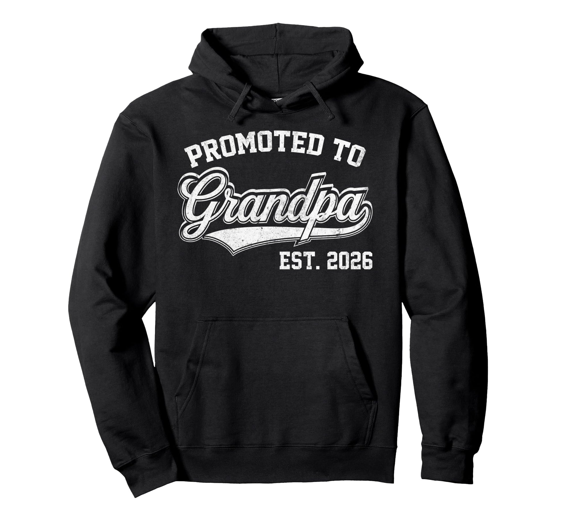 Promoted To Grandpa Est 2026 Pregnancy Hoodie - Unique Graphic Unisex - T-Shirt, Sweatshirt, Hoodie