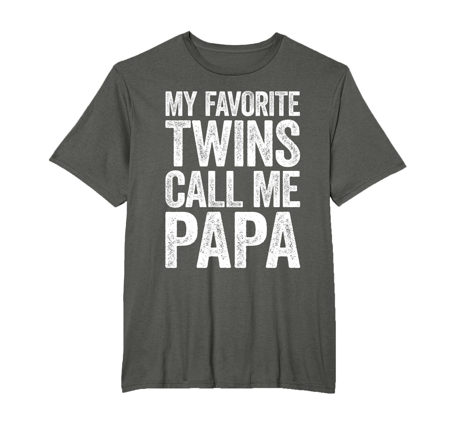 My Favorite Twins Call Me Papa Grandpa T-Shirt - Trendy Graphic for Adults - T-Shirt, Sweatshirt, Hoodie