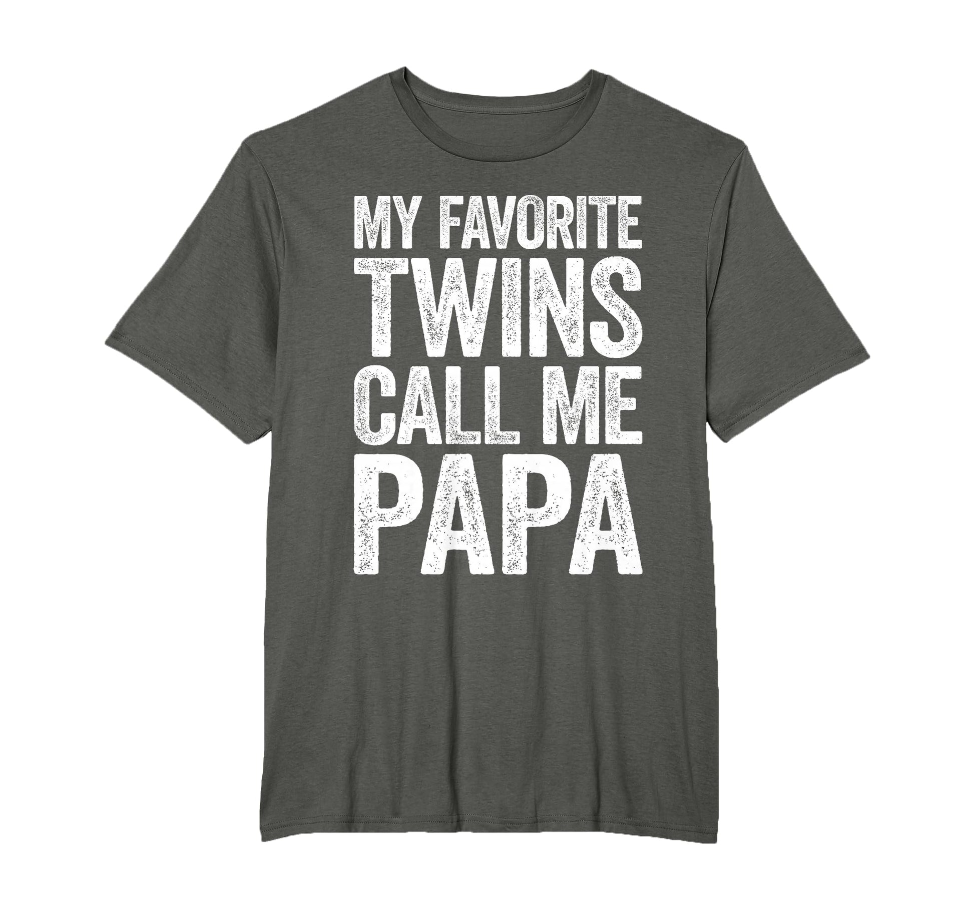 My Favorite Twins Call Me Papa Grandpa T-Shirt - Trendy Graphic for Adults - T-Shirt, Sweatshirt, Hoodie