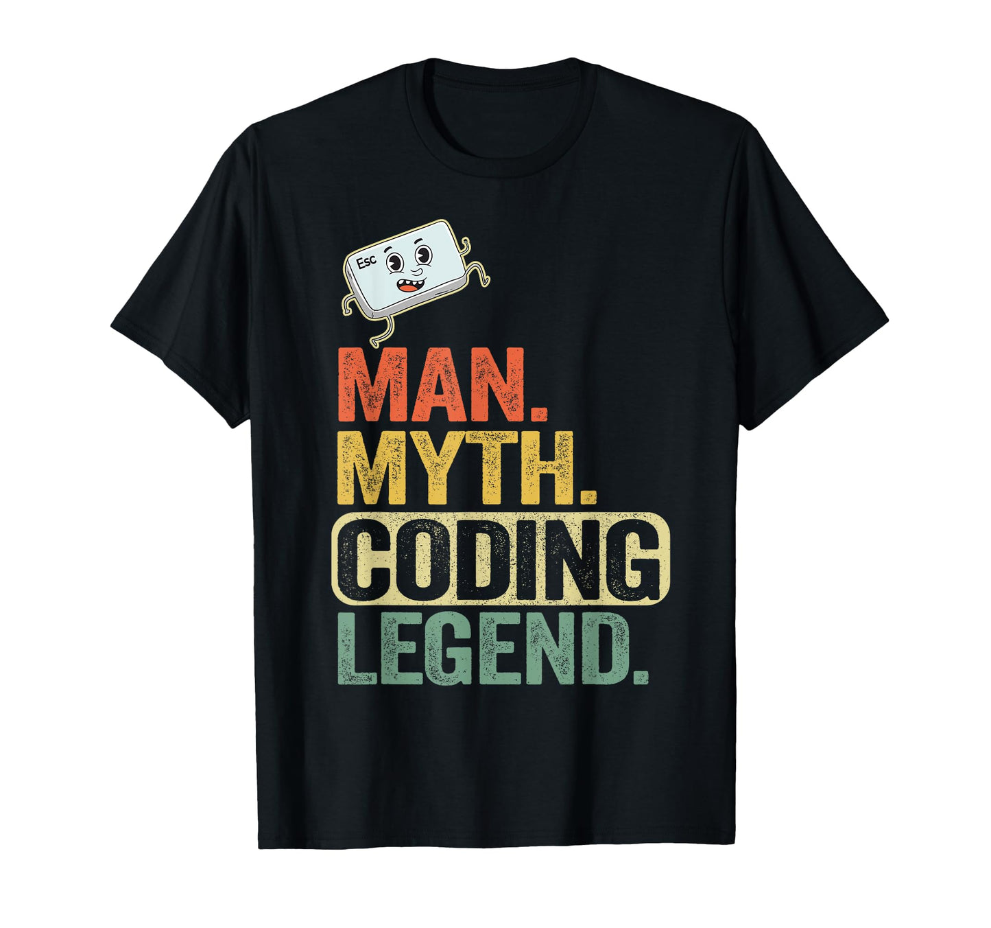 Myth Coding Legend Coder Dad Geek T-Shirt - Graphic Print for Adults - T-Shirt, Sweatshirt, Hoodie