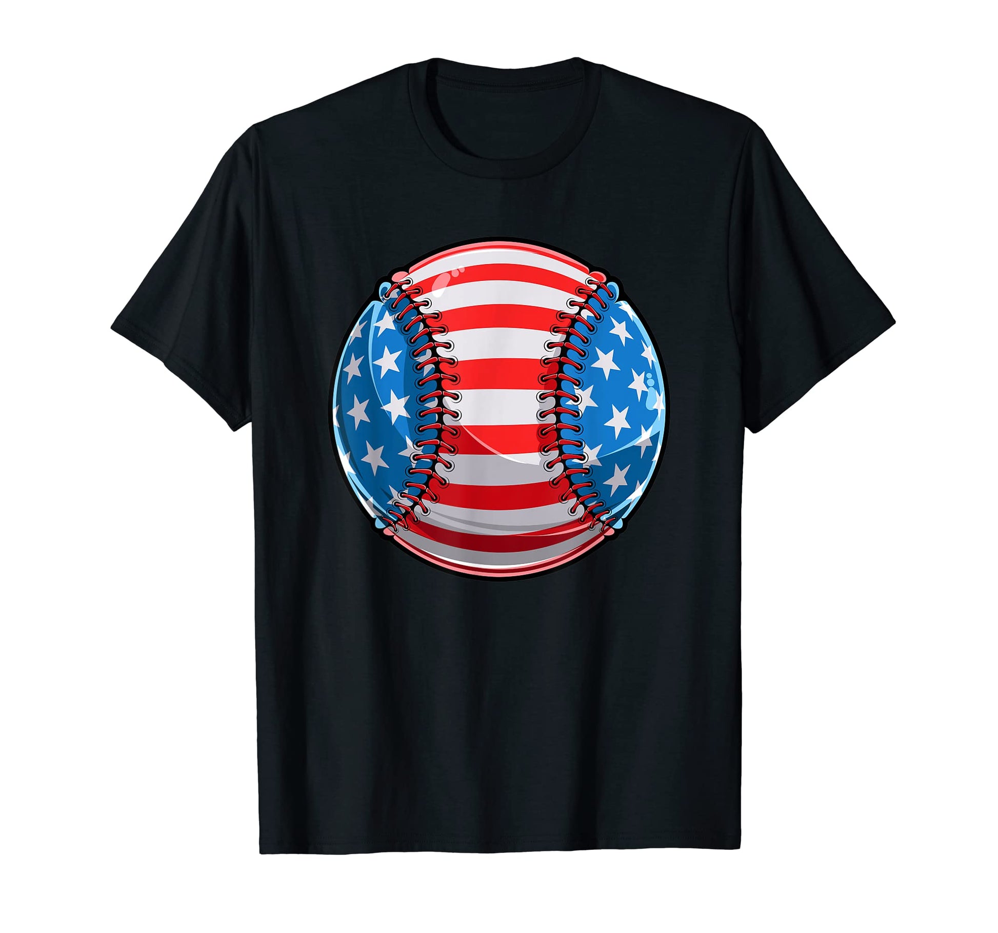 American Flag Baseball Shirts Baseball T-Shirt - Fun Novelty Design Unisex - T-Shirt, Sweatshirt, Hoodie