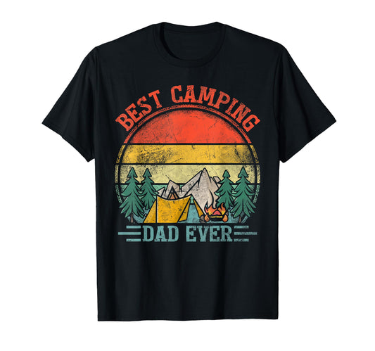 Best Camping Dad Ever Funny T-Shirt - Fun Novelty Design for Adults - T-Shirt, Sweatshirt, Hoodie
