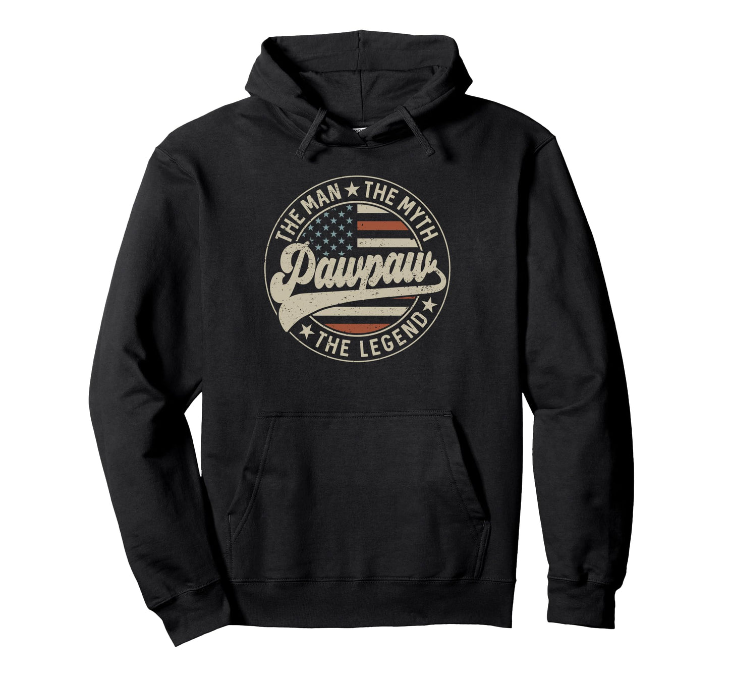 Pawpaw Myth Legend Us Flag Fathers Hoodie - Aesthetic Graphic for Adults - T-Shirt, Sweatshirt, Hoodie