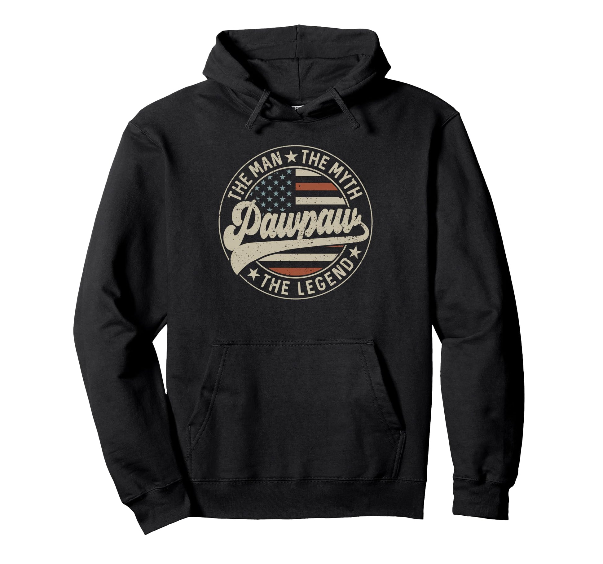 Pawpaw Myth Legend Us Flag Fathers Hoodie - Aesthetic Graphic for Adults - T-Shirt, Sweatshirt, Hoodie