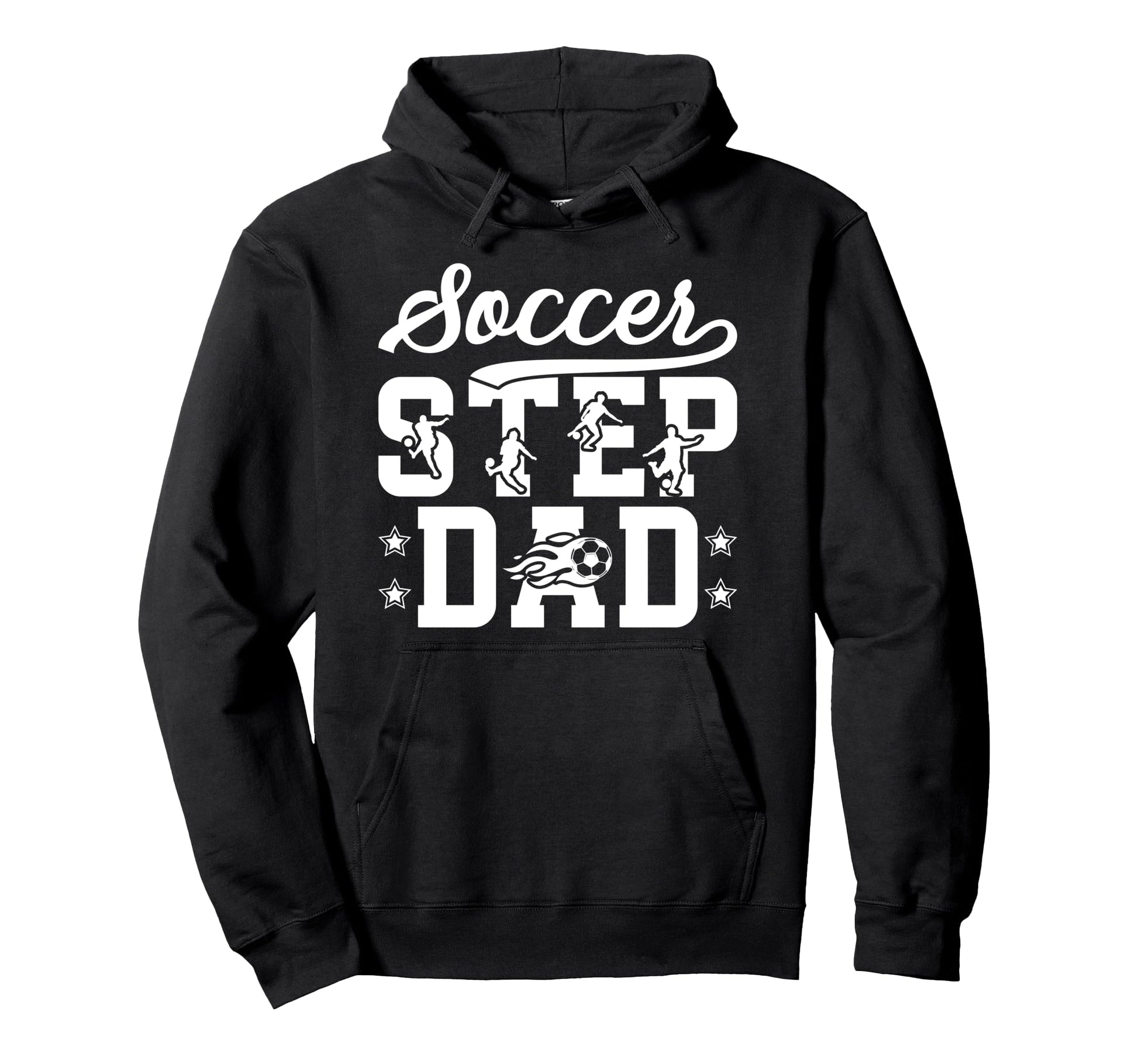 Soccer Step Dad Soccer Player Stepfather Hoodie - Graphic Print for Adults - T-Shirt, Sweatshirt, Hoodie