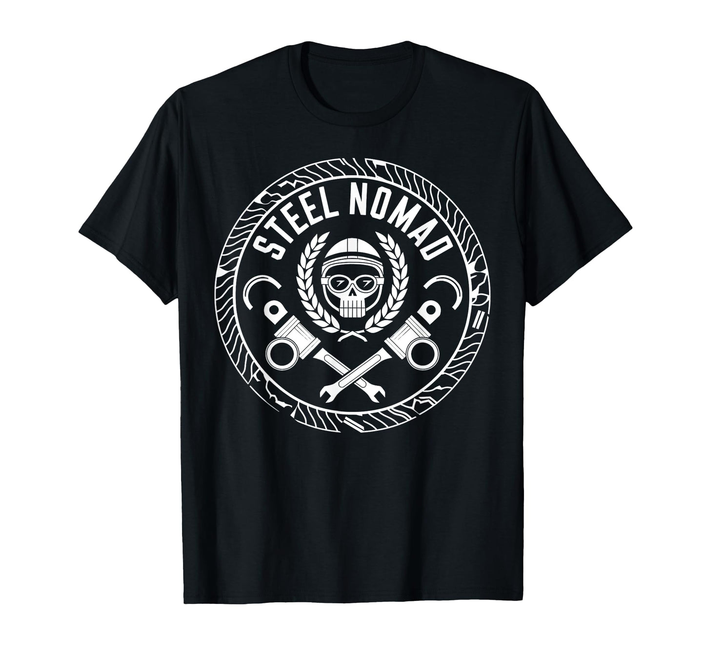 Steel Nomad Motorcycle Grandpa Dad T-Shirt - Trendy Graphic for Adults - T-Shirt, Sweatshirt, Hoodie
