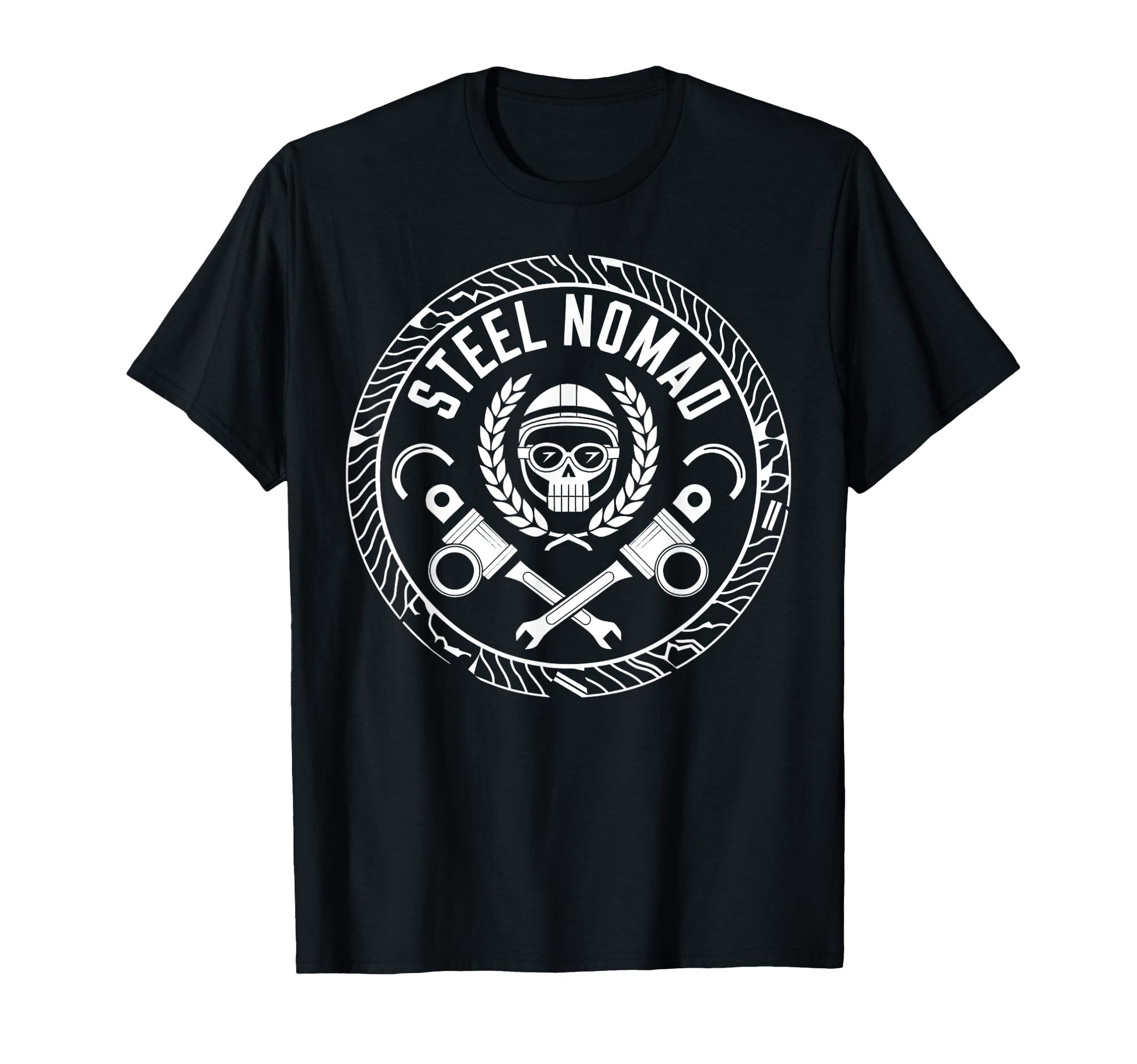 Steel Nomad Motorcycle Grandpa Dad T-Shirt - Trendy Graphic for Adults - T-Shirt, Sweatshirt, Hoodie