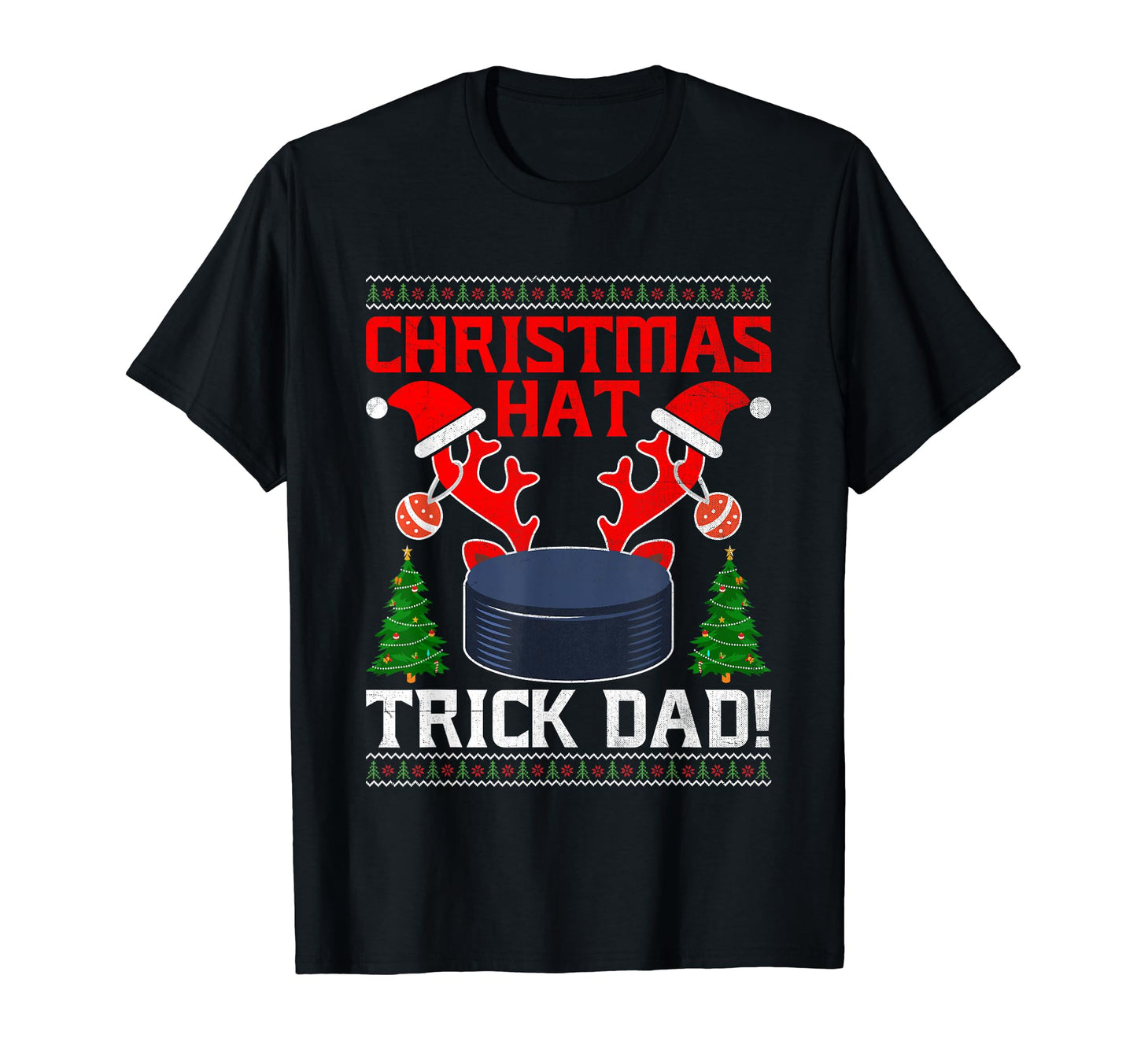Ice Hockey Dad Player Pucking Coach T-Shirt - Minimalist Print Unisex - T-Shirt, Sweatshirt, Hoodie