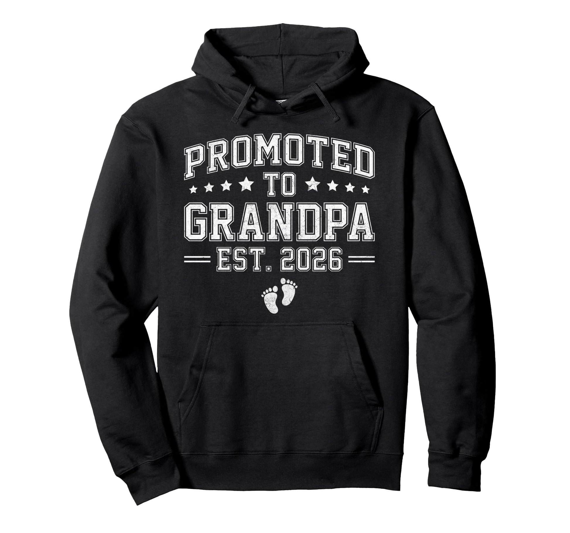 Promoted To Grandpa Est 2026 Grandpa Hoodie - Trendy Graphic for Adults - T-Shirt, Sweatshirt, Hoodie