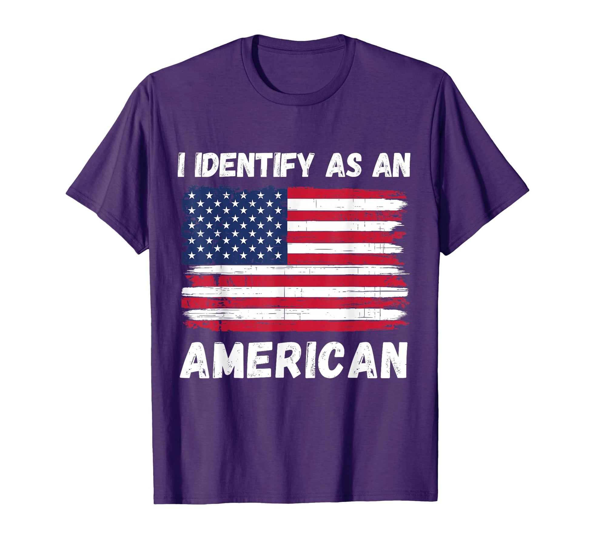 I Identify As American 4Th July Usa Flag T-Shirt - Streetwear Style Unisex - T-Shirt, Sweatshirt, Hoodie