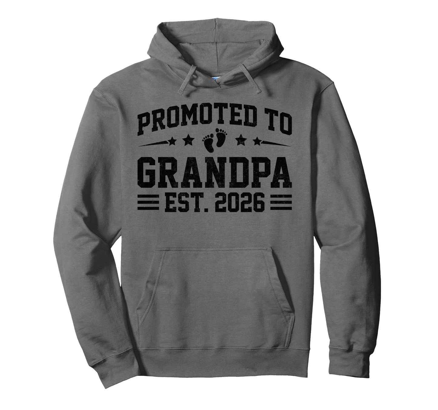 Promoted To Grandpa Est 2026 Pregnancy Hoodie - Aesthetic Graphic Unisex - T-Shirt, Sweatshirt, Hoodie