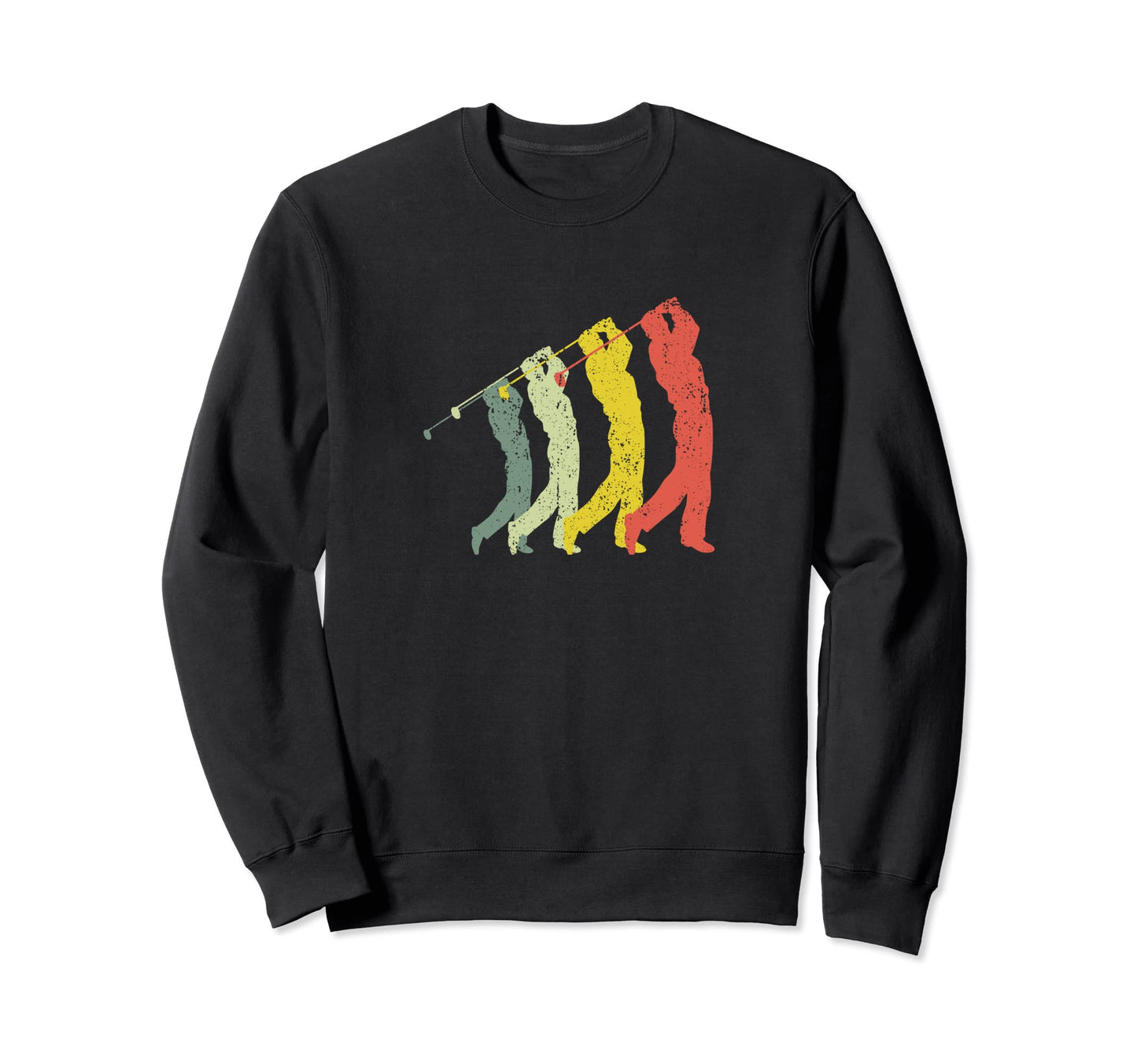 Sports Mom Dad Silhouette Golf Sweatshirt - Fun Novelty Design for Adults - T-Shirt, Sweatshirt, Hoodie