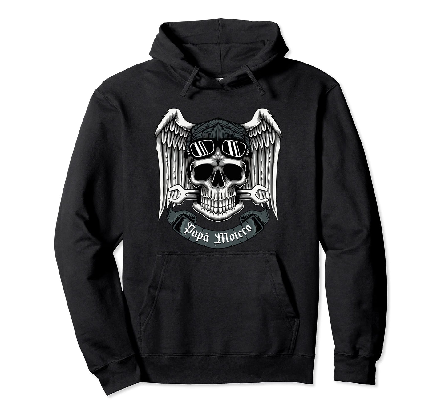 Biker Dad Motorcycle Dad Hoodie - Casual Everyday Wear Men Women - T-Shirt, Sweatshirt, Hoodie