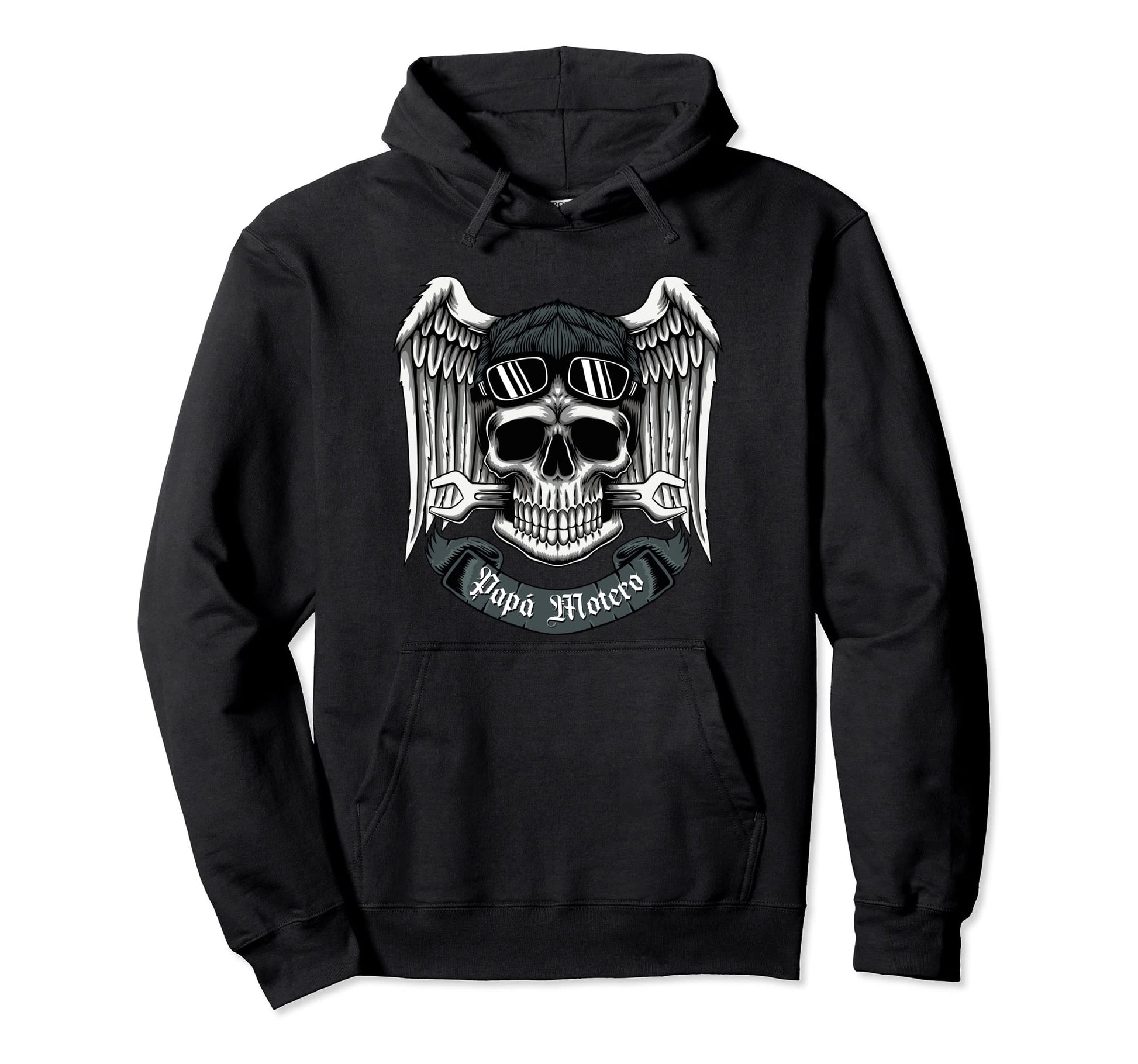 Biker Dad Motorcycle Dad Hoodie - Casual Everyday Wear Men Women - T-Shirt, Sweatshirt, Hoodie