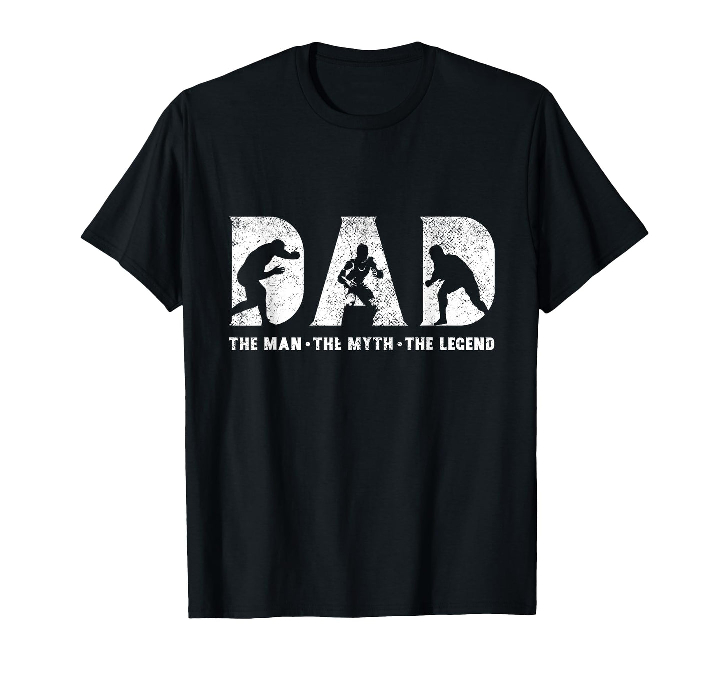 Wrestling Dad Myth Legend Fathers Day T-Shirt - Trendy Graphic Unisex - T-Shirt, Sweatshirt, Hoodie