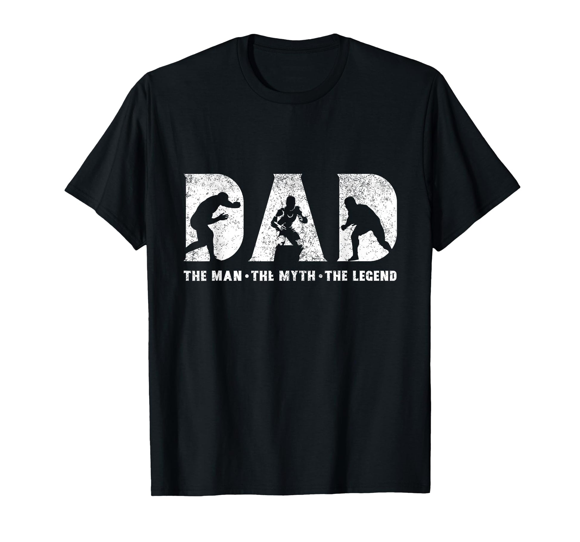 Wrestling Dad Myth Legend Fathers Day T-Shirt - Trendy Graphic Unisex - T-Shirt, Sweatshirt, Hoodie