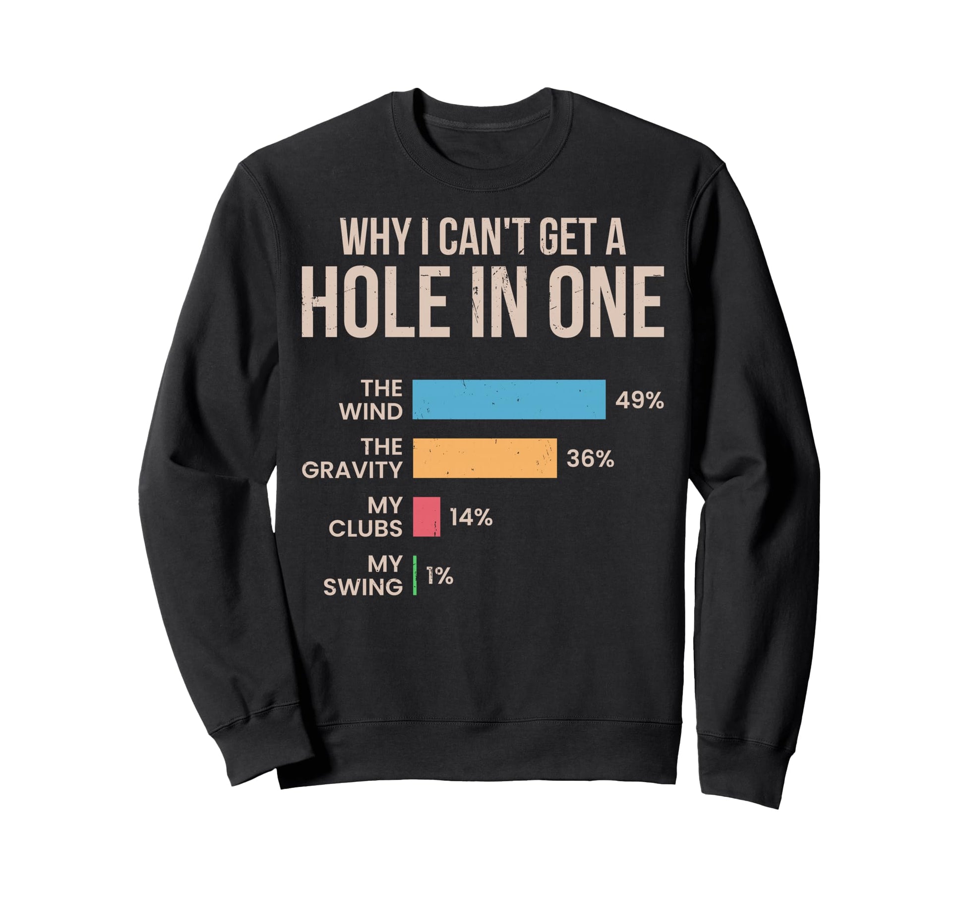 Why I Cant Get Hole One Funny Golf Sweatshirt - Novelty Apparel Men Women - T-Shirt, Sweatshirt, Hoodie