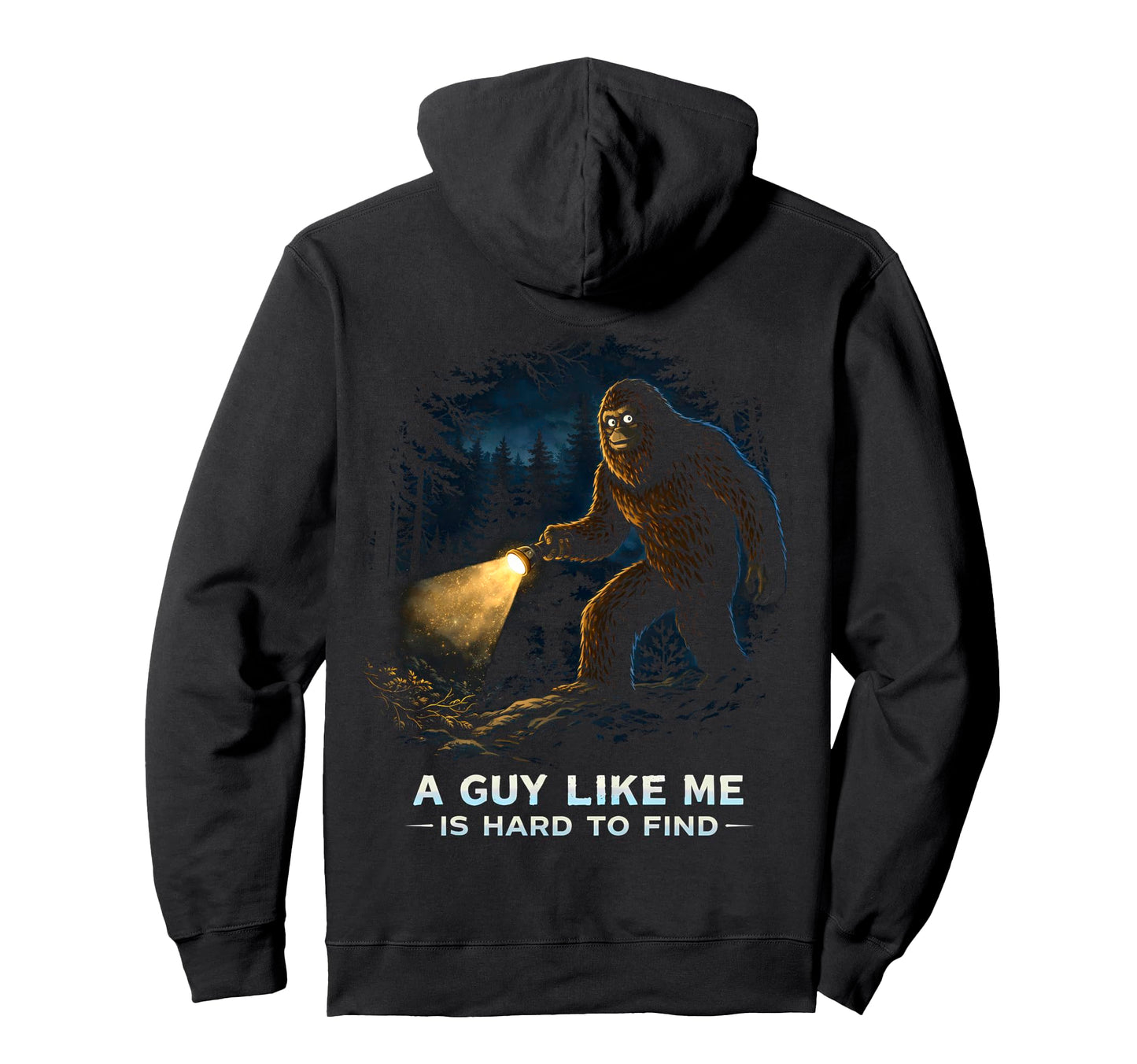 Funny Bigfoot Sunset Forest Sasquatch Hoodie - Aesthetic Graphic Unisex - T-Shirt, Sweatshirt, Hoodie