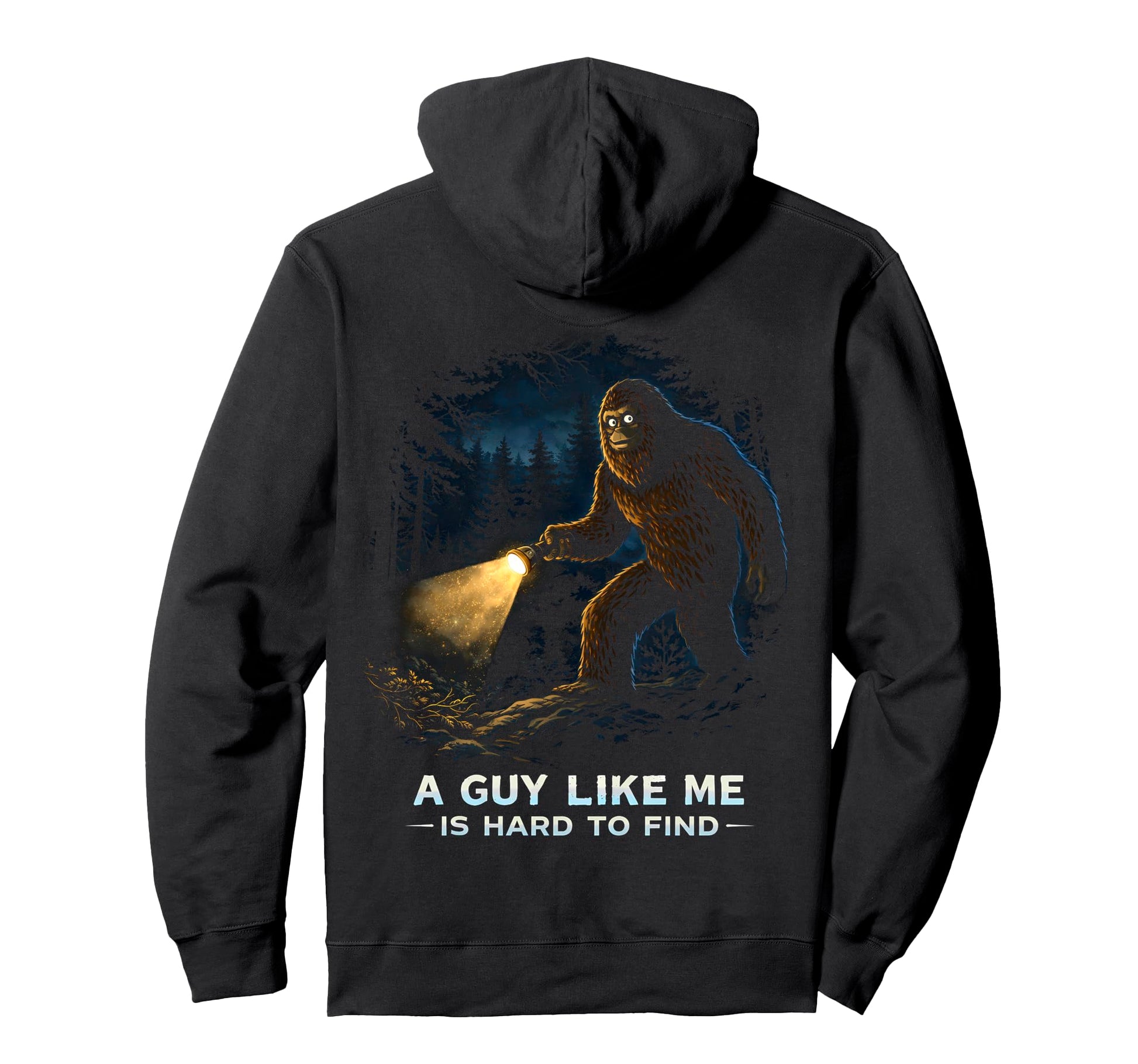 Funny Bigfoot Sunset Forest Sasquatch Hoodie - Aesthetic Graphic Unisex - T-Shirt, Sweatshirt, Hoodie