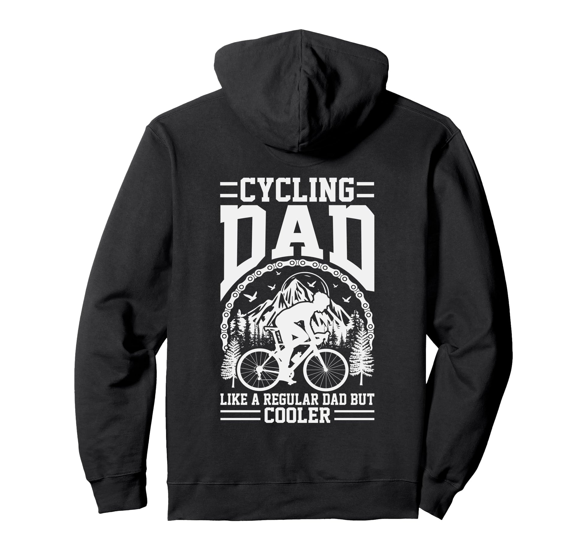 Mountain Bike Dad Like Regular Dad Hoodie - Fun Novelty Design for Adults - T-Shirt, Sweatshirt, Hoodie