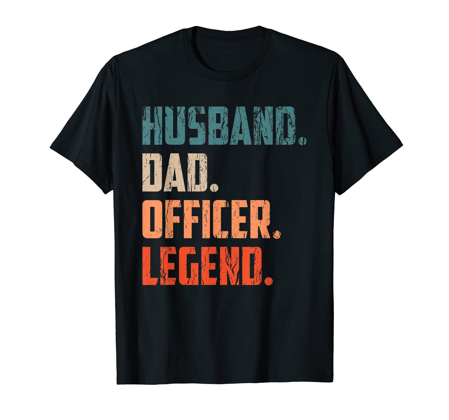 Husband Dad Officer Legend Law T-Shirt - Custom Art Print for Adults - T-Shirt, Sweatshirt, Hoodie