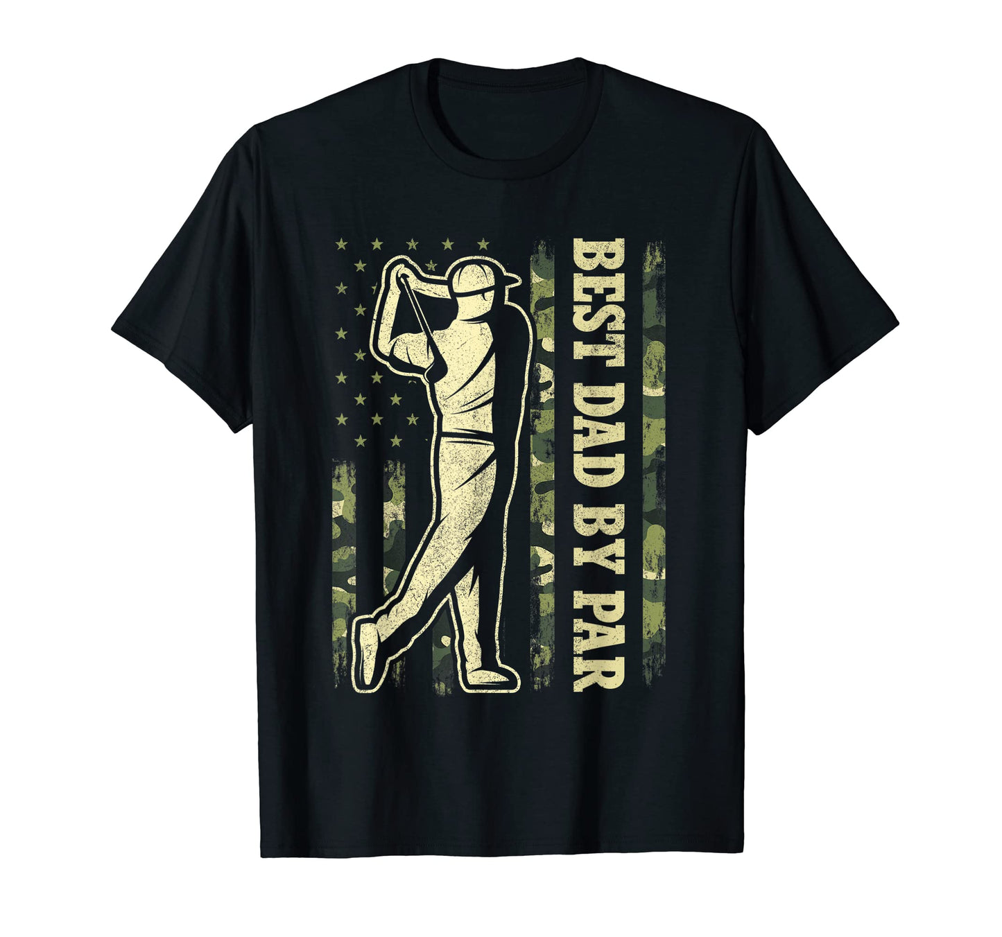 Fathers Day Daddy Golf Camo Usa Flag T-Shirt - Graphic Print Men Women - T-Shirt, Sweatshirt, Hoodie