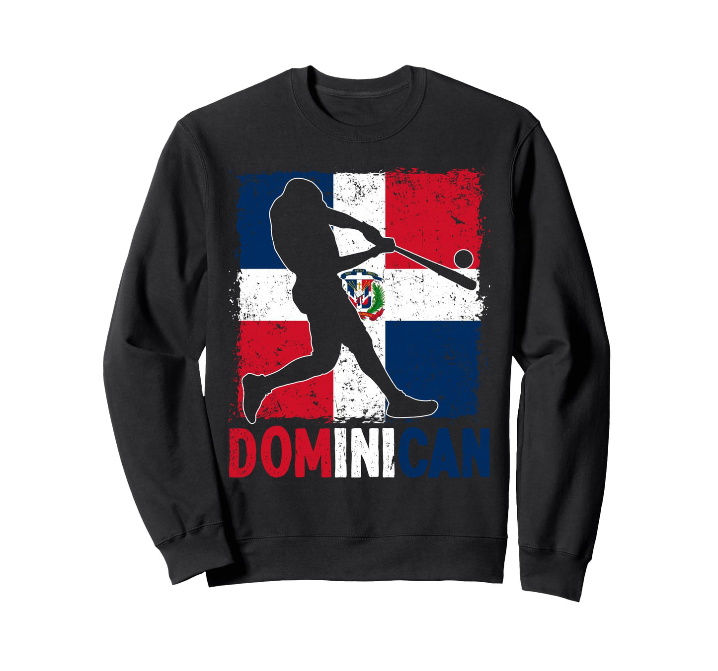 Dominican Baseball Player Dominica Sweatshirt - Fun Novelty Design Unisex - T-Shirt, Sweatshirt, Hoodie