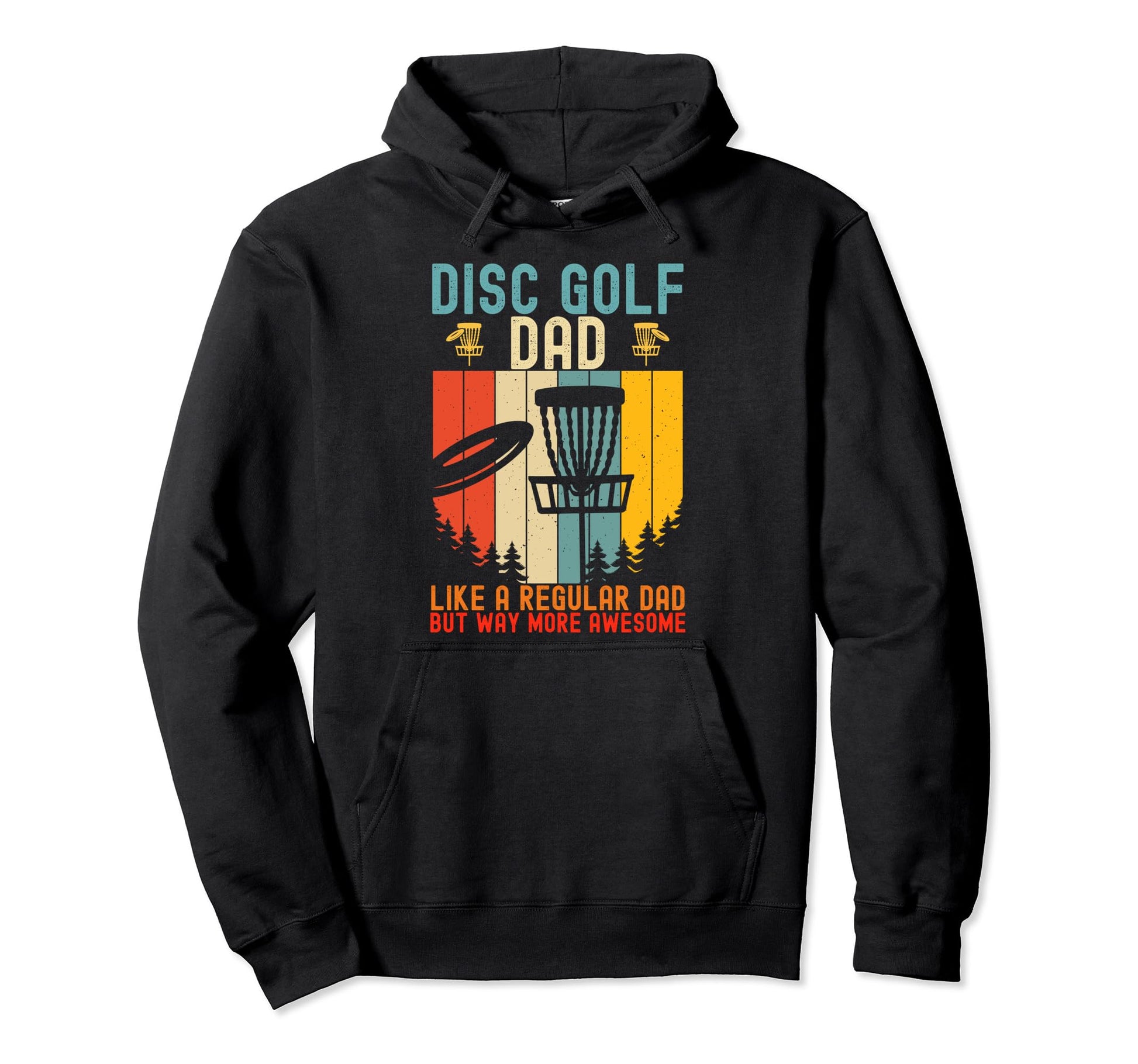 Mens Funny Disc Golf Dad Fathers Day Hoodie - Minimalist Print Men Women - T-Shirt, Sweatshirt, Hoodie