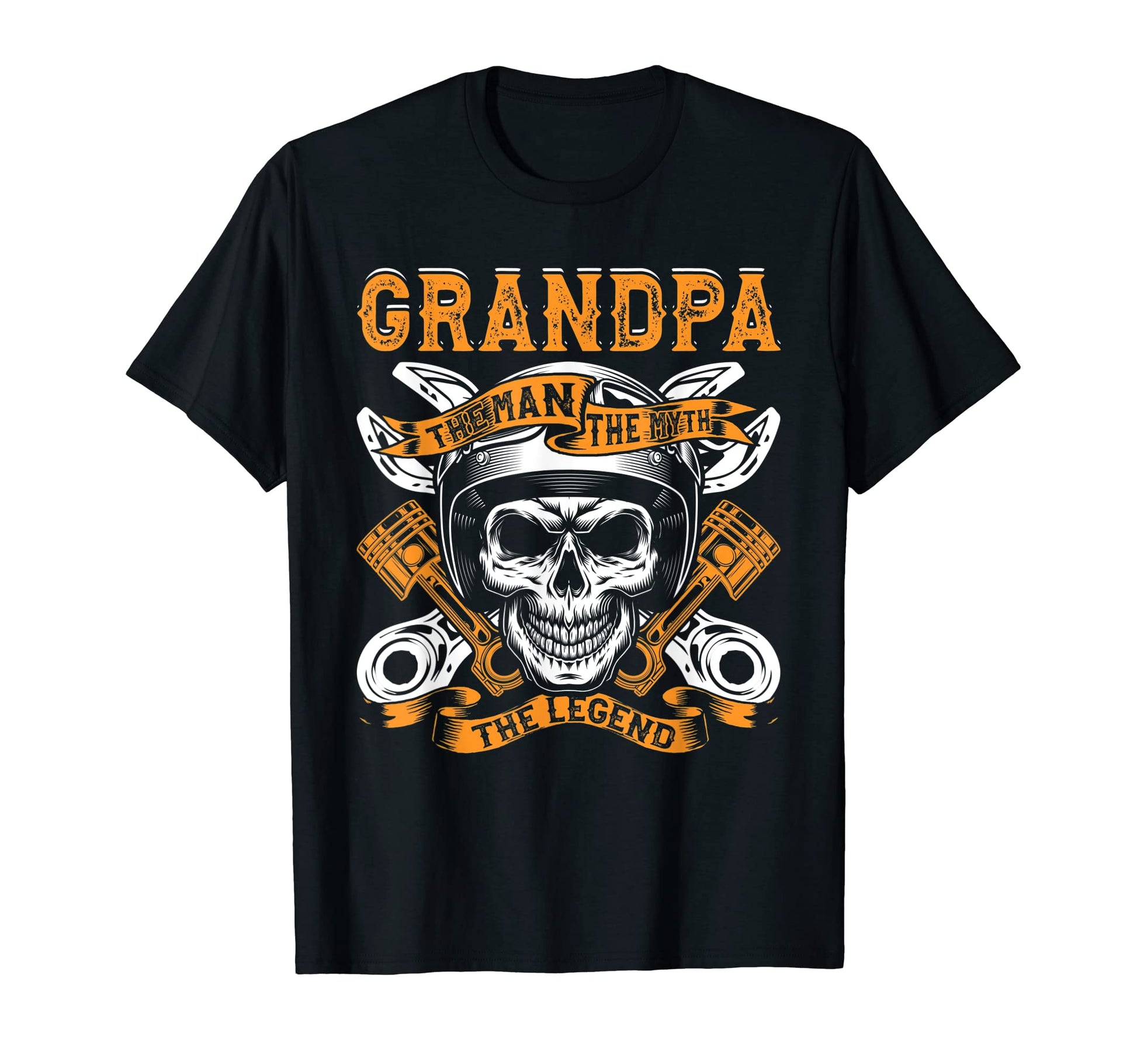 Biker Grandpa Myth Motorcycle T-Shirt - Casual Everyday Wear Unisex - T-Shirt, Sweatshirt, Hoodie