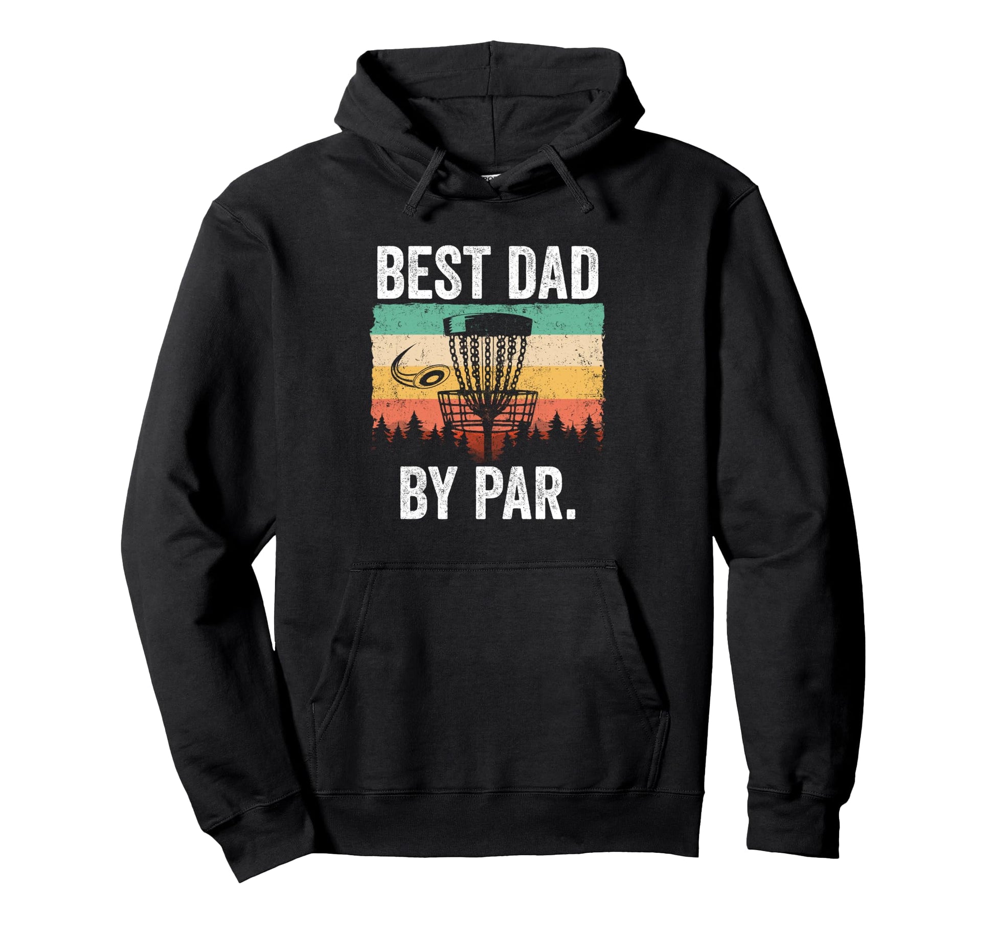 Best Dad Par Disc Golf Funny Disc Hoodie - Minimalist Print for Adults - T-Shirt, Sweatshirt, Hoodie