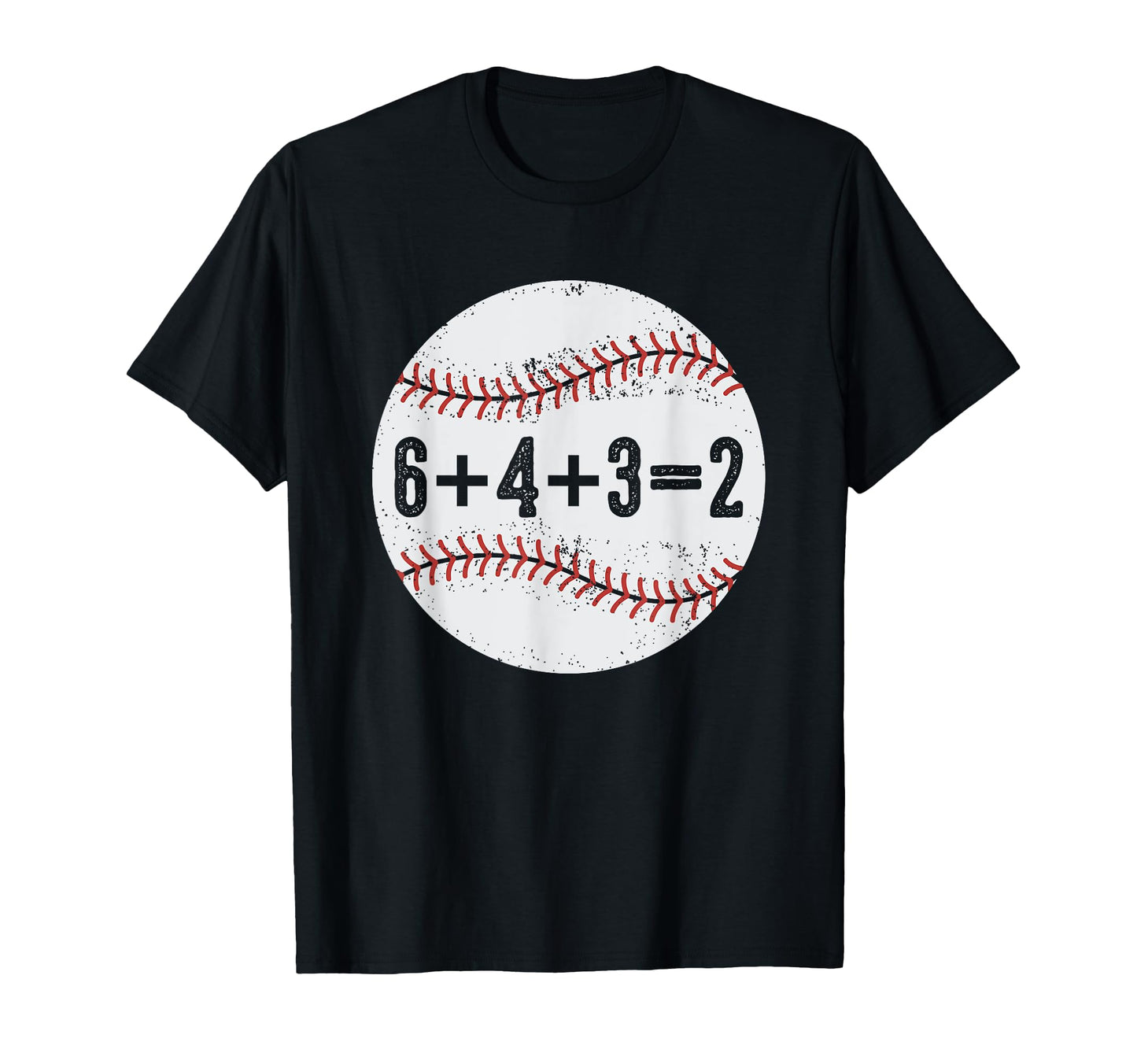 Funny 6 4 3 2 Double Play Baseball T-Shirt - Custom Art Print for Adults - T-Shirt, Sweatshirt, Hoodie