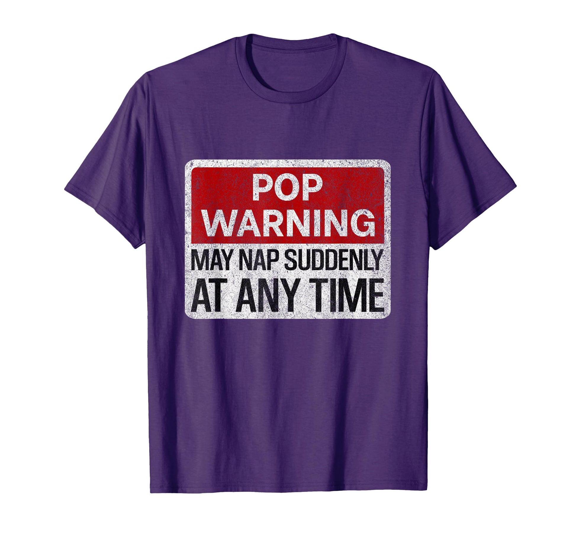 Mens Funny Pop Warning Sign May Nap T-Shirt - Graphic Print Unisex - T-Shirt, Sweatshirt, Hoodie