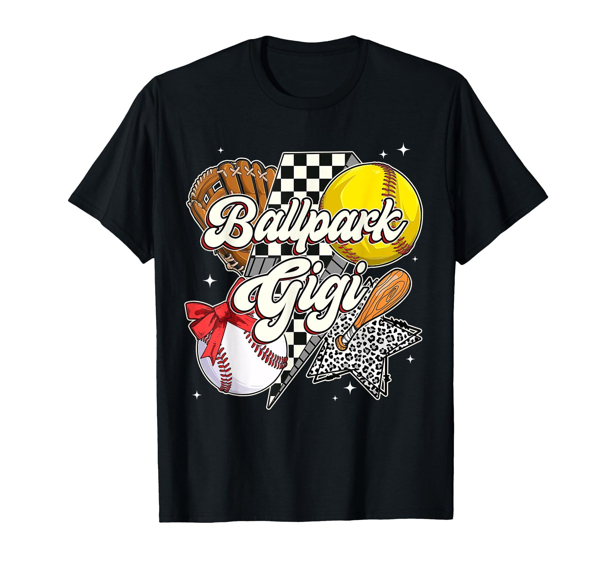 Ballpark Gigi Mom Both Baseball T-Shirt - Unique Graphic Men Women - T-Shirt, Sweatshirt, Hoodie