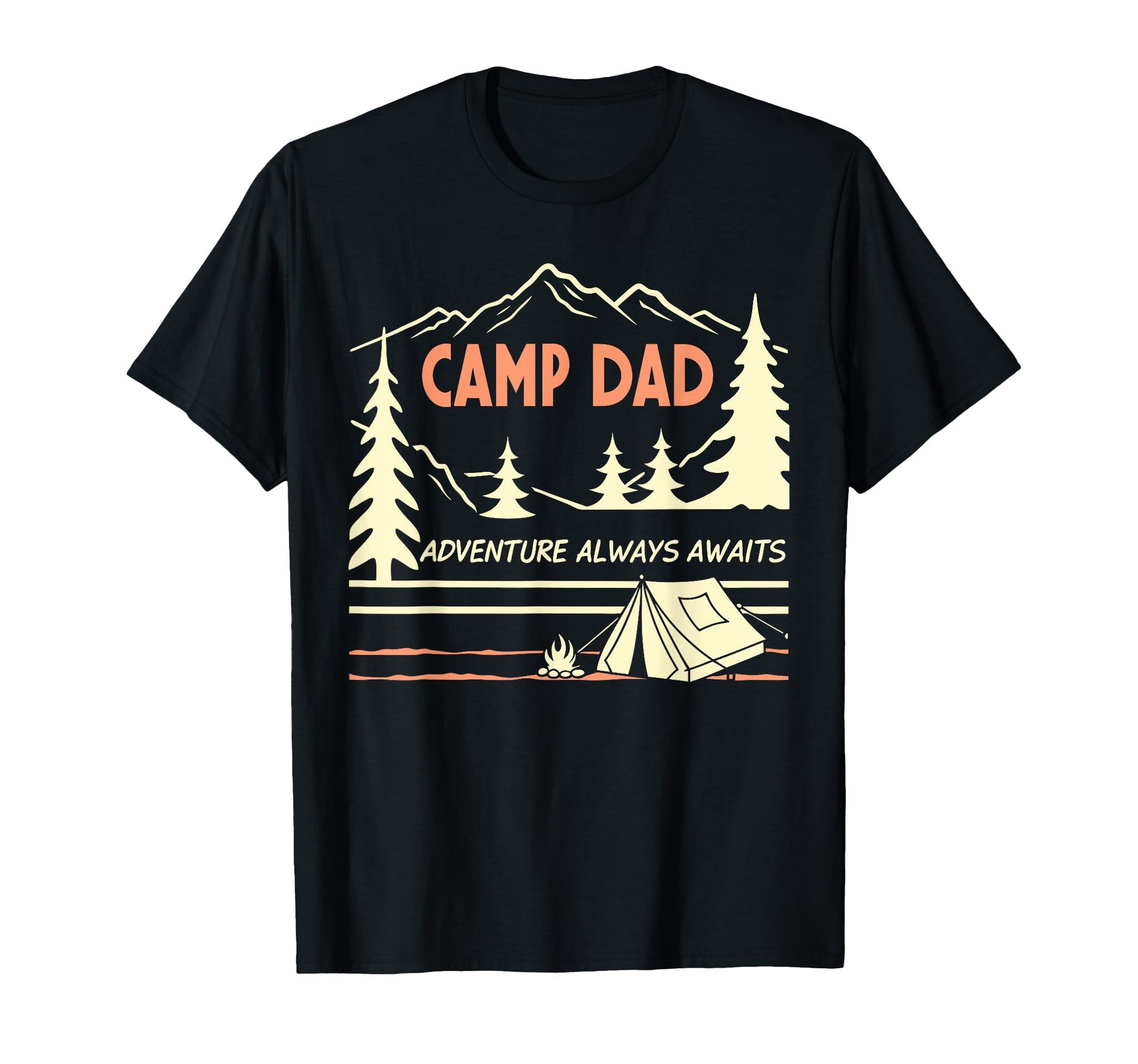 Fathers Day Camping Outdoorsy Dads T-Shirt - Minimalist Print for Adults - T-Shirt, Sweatshirt, Hoodie