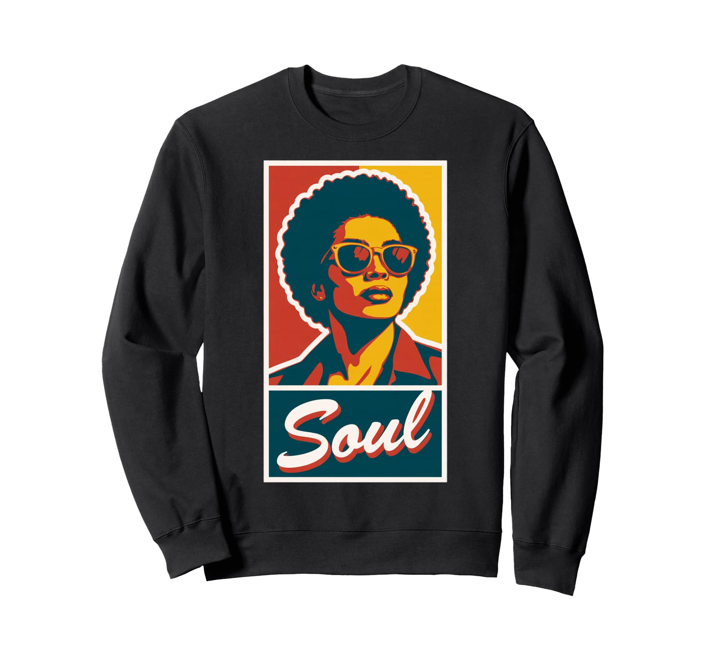 Pop Art Soul Afro Sweatshirt - Graphic Print Unisex - T-Shirt, Sweatshirt, Hoodie