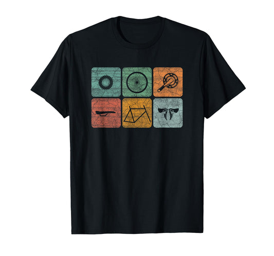 Biking Cycling Bicycle Parts Cyclist Gifts T-Shirt - Graphic Print Unisex - T-Shirt, Sweatshirt, Hoodie