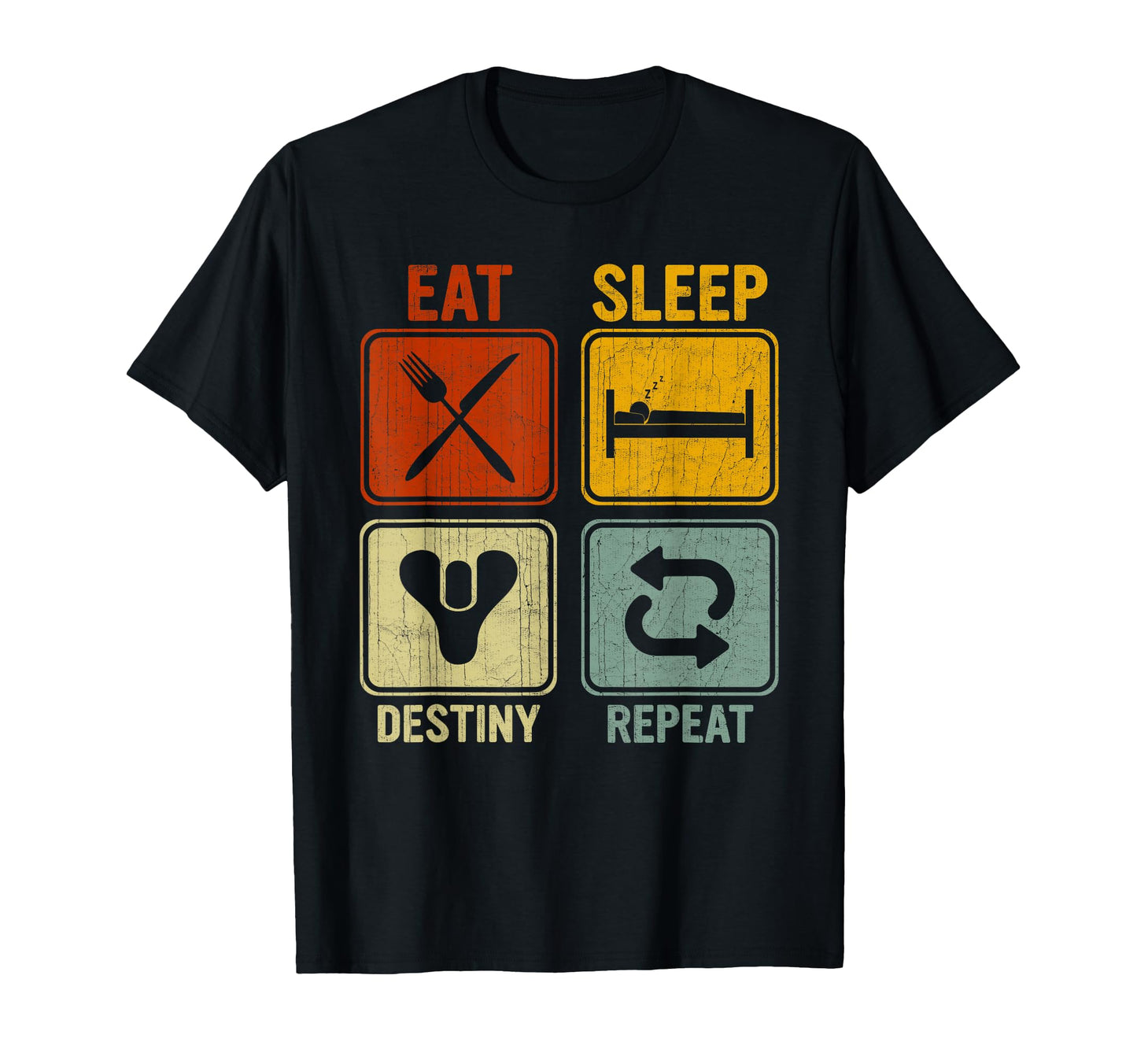 Funny Eat Sleep Destiny Repeat T-Shirt - Minimalist Print Unisex - T-Shirt, Sweatshirt, Hoodie