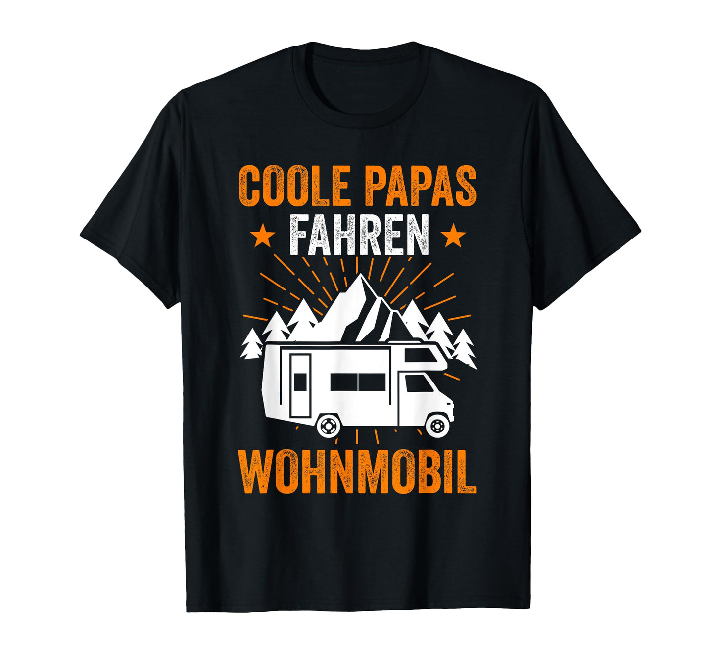 Camping Dad Father Fathers Day Caravan T-Shirt - Custom Art Print Unisex - T-Shirt, Sweatshirt, Hoodie