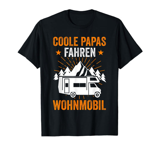 Camping Dad Father Fathers Day Caravan T-Shirt - Custom Art Print Unisex - T-Shirt, Sweatshirt, Hoodie
