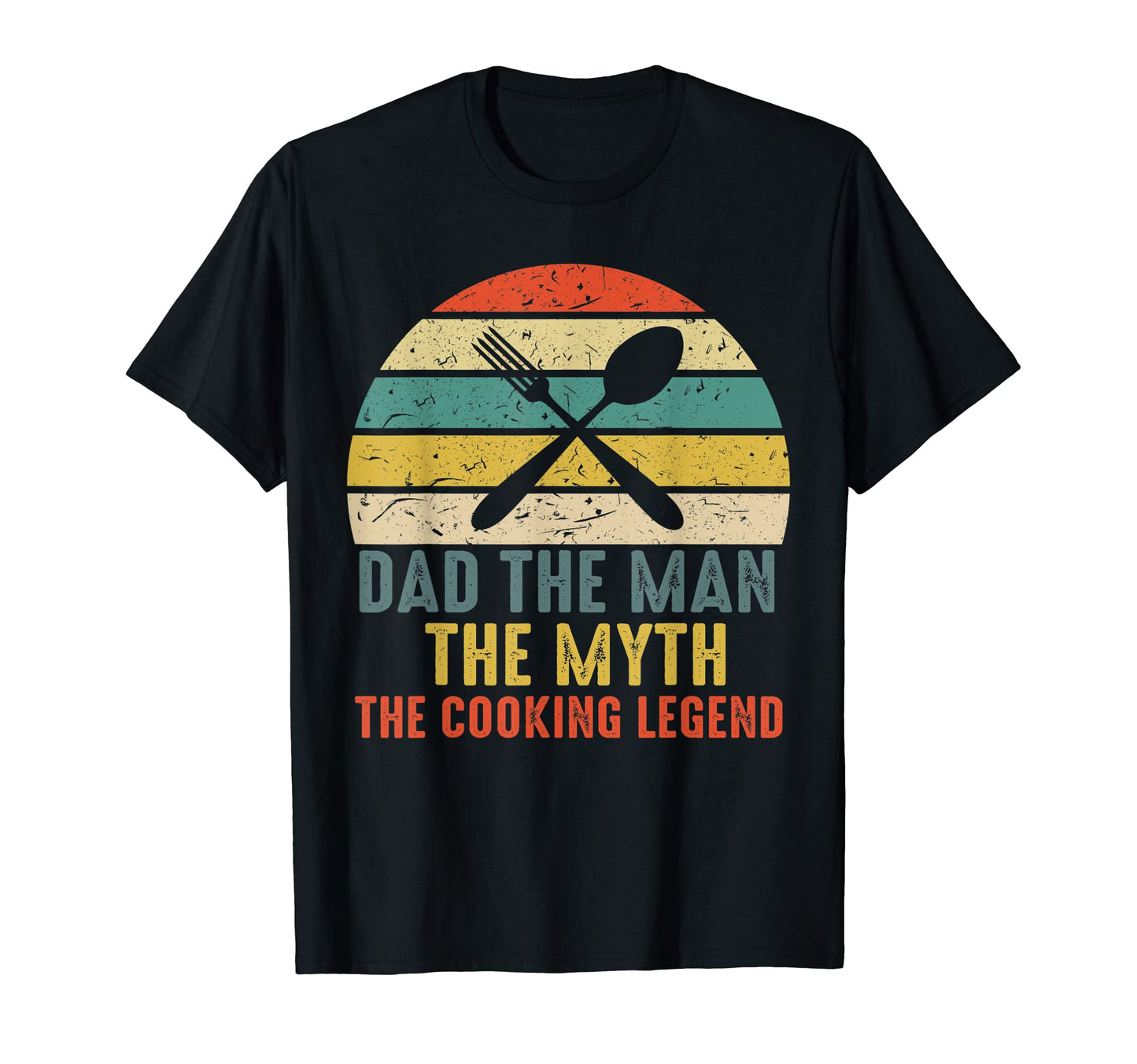 Dad Myth Cooking Legend Daddy Chif T-Shirt - Custom Art Print for Adults - T-Shirt, Sweatshirt, Hoodie
