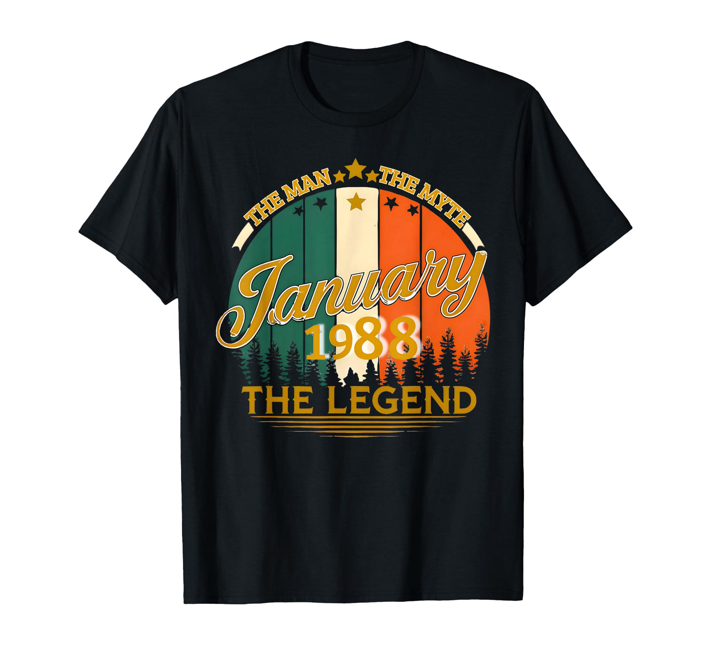 Papa Myth Legend 1988 Clothe Dads T-Shirt - Custom Art Print for Adults - T-Shirt, Sweatshirt, Hoodie