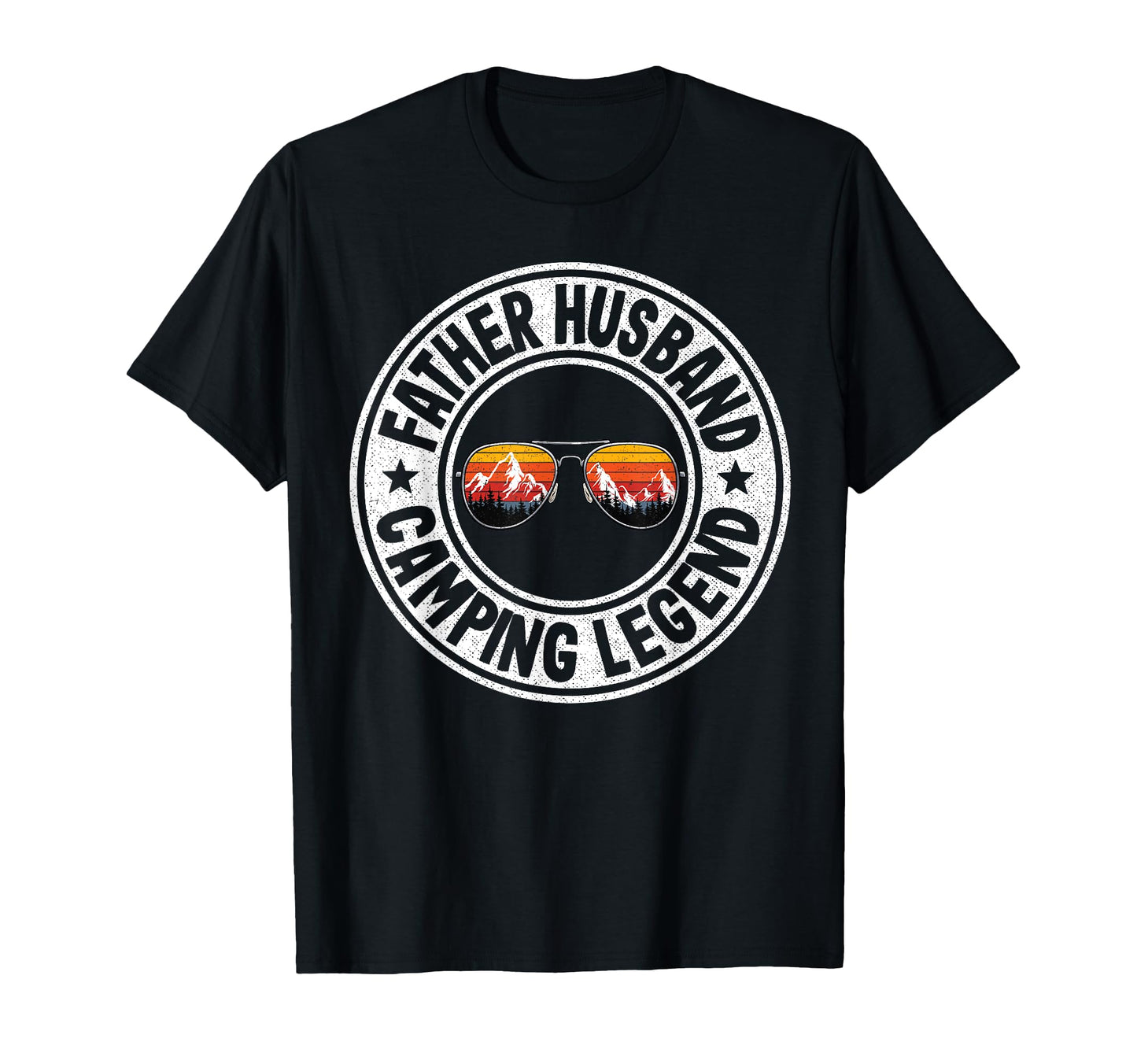 Father Husband Camping Legend Rv Camper T-Shirt - Minimalist Print Unisex - T-Shirt, Sweatshirt, Hoodie