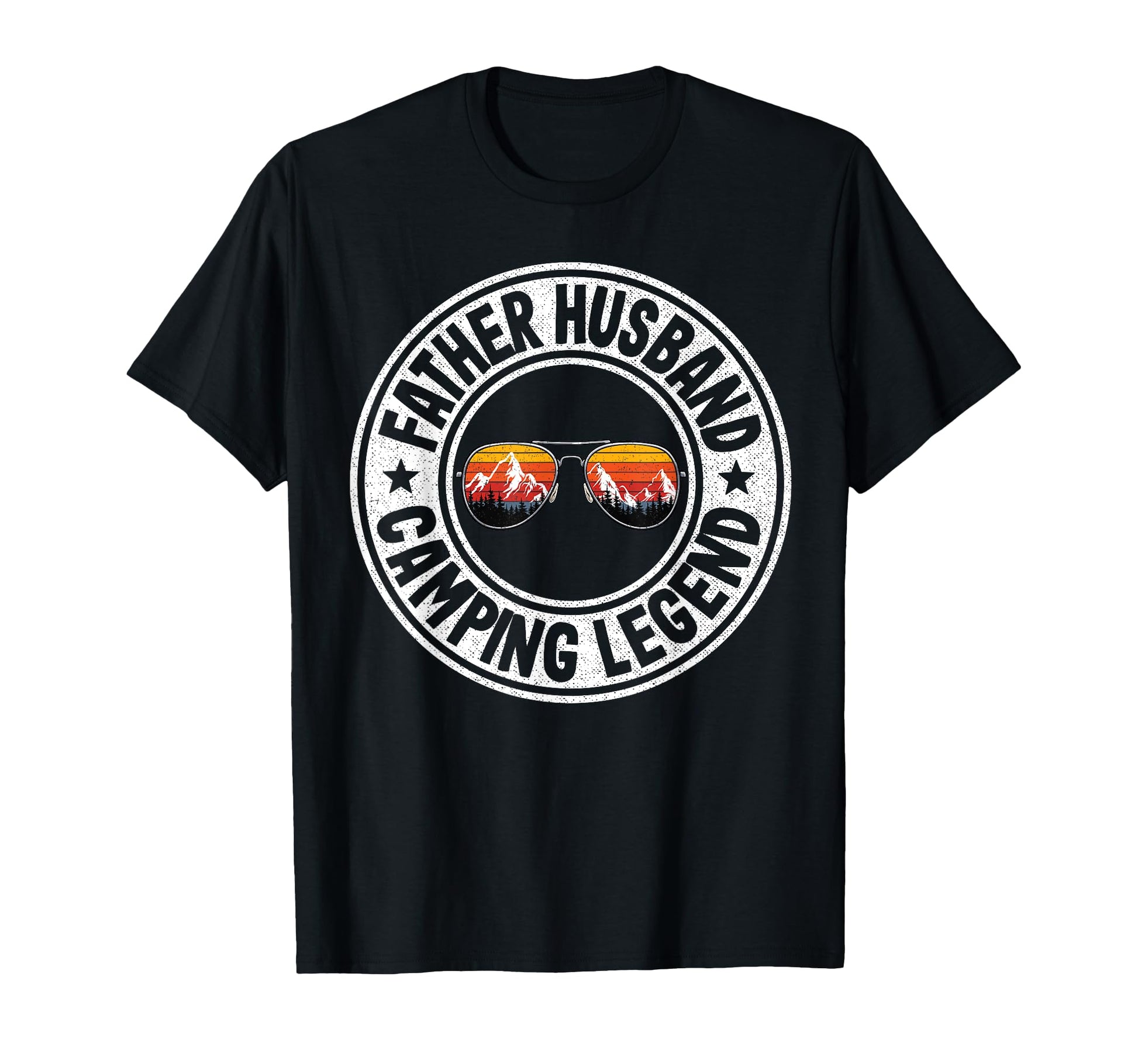 Father Husband Camping Legend Rv Camper T-Shirt - Minimalist Print Unisex - T-Shirt, Sweatshirt, Hoodie